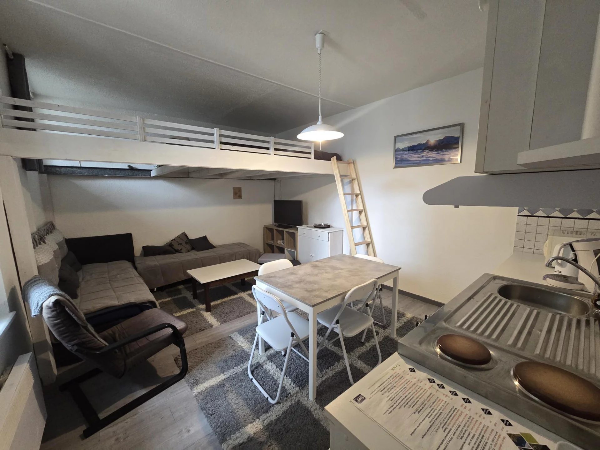 Charmant studio mezzanine de 25 m2 en plein coeur de Cauteret