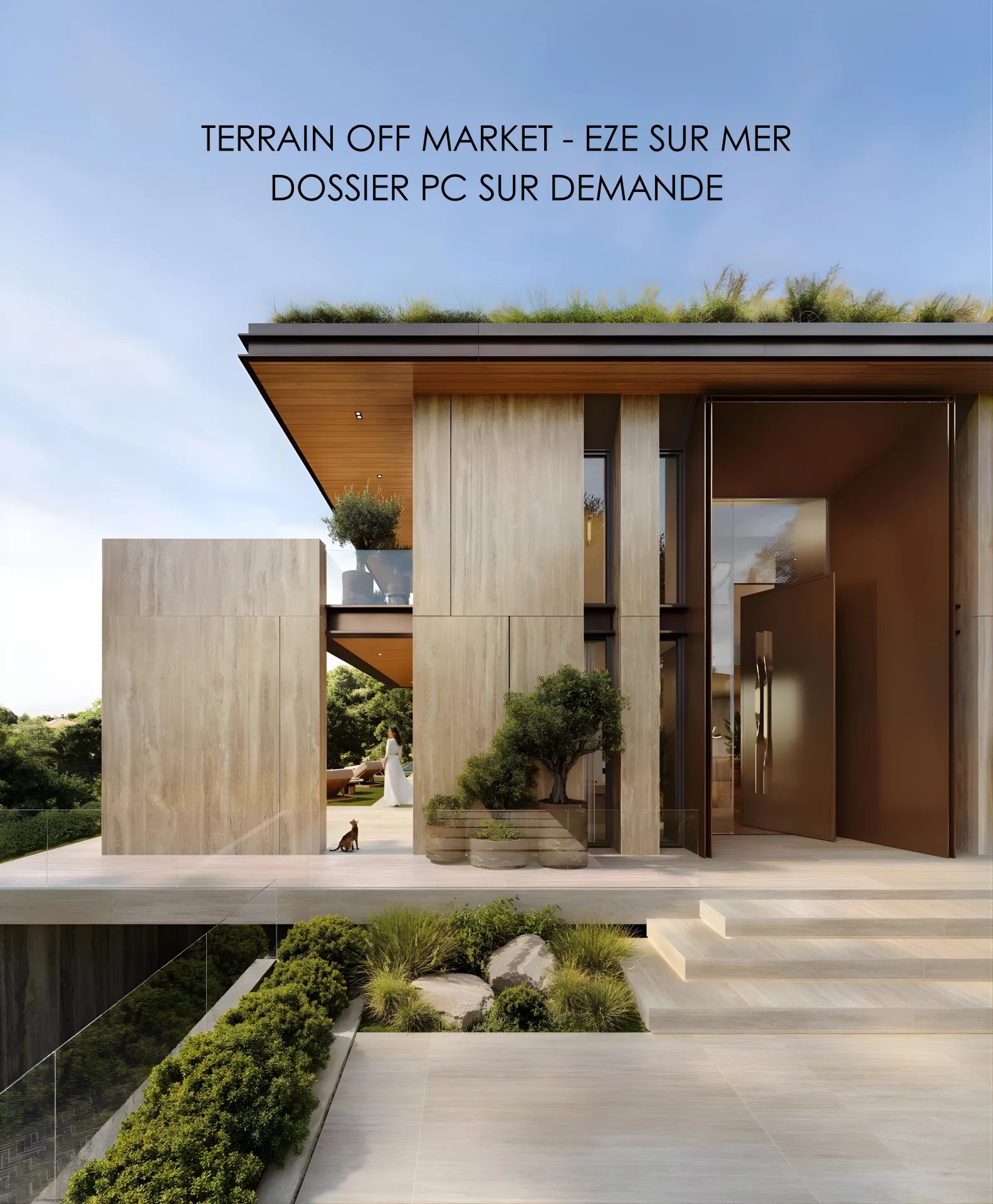 EZE SUR MER | TERRAIN 5 500m2 | PC ACCORDE | VUE MER