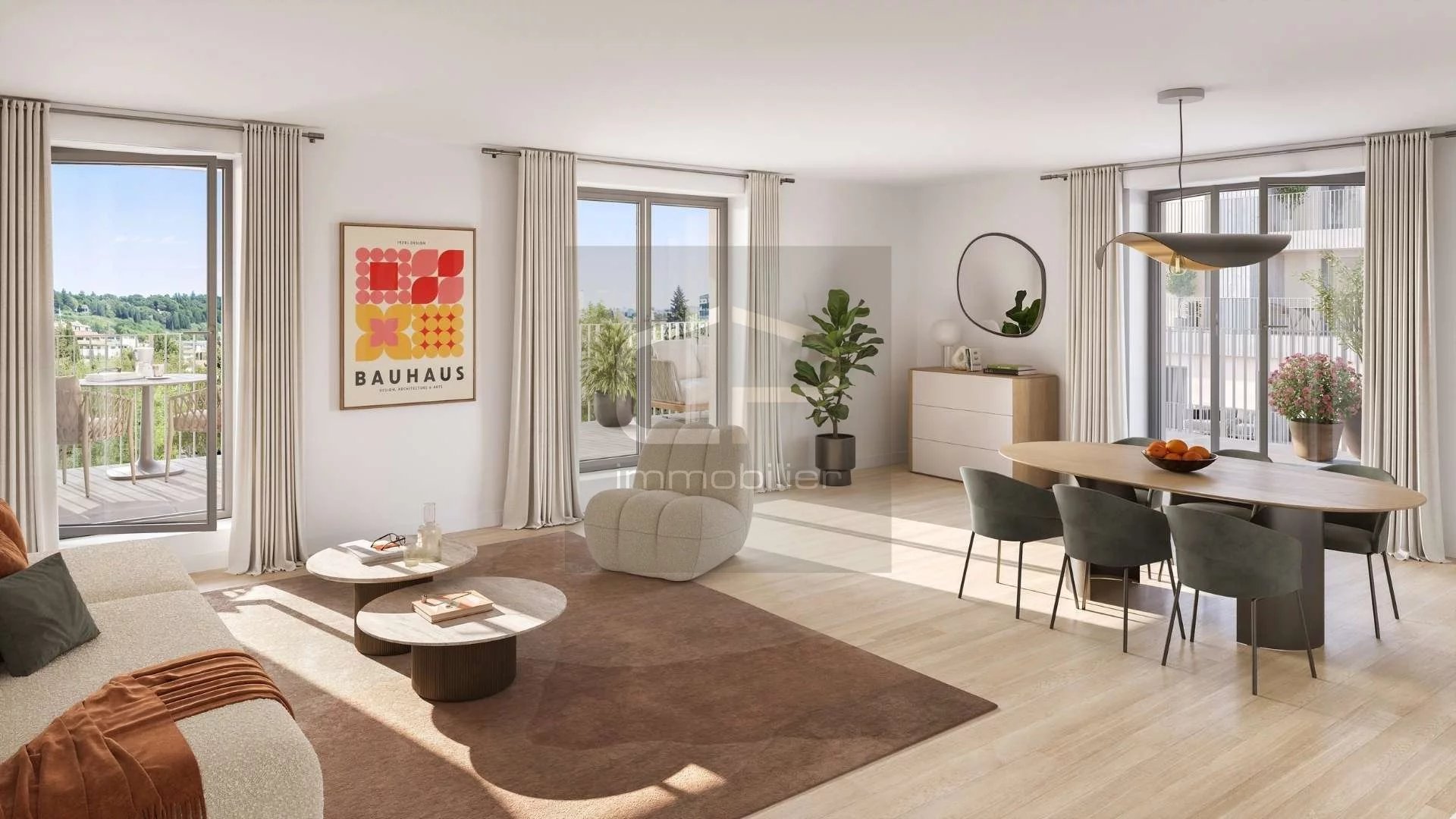 Appartement T4 neuf traversant  2 balcons & suite parentale  Annecy