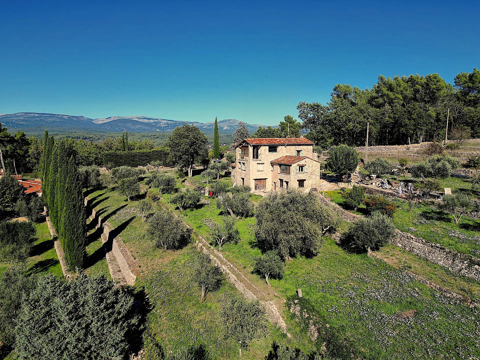 Old stone mas with amazing panoramic view - FAYENCE