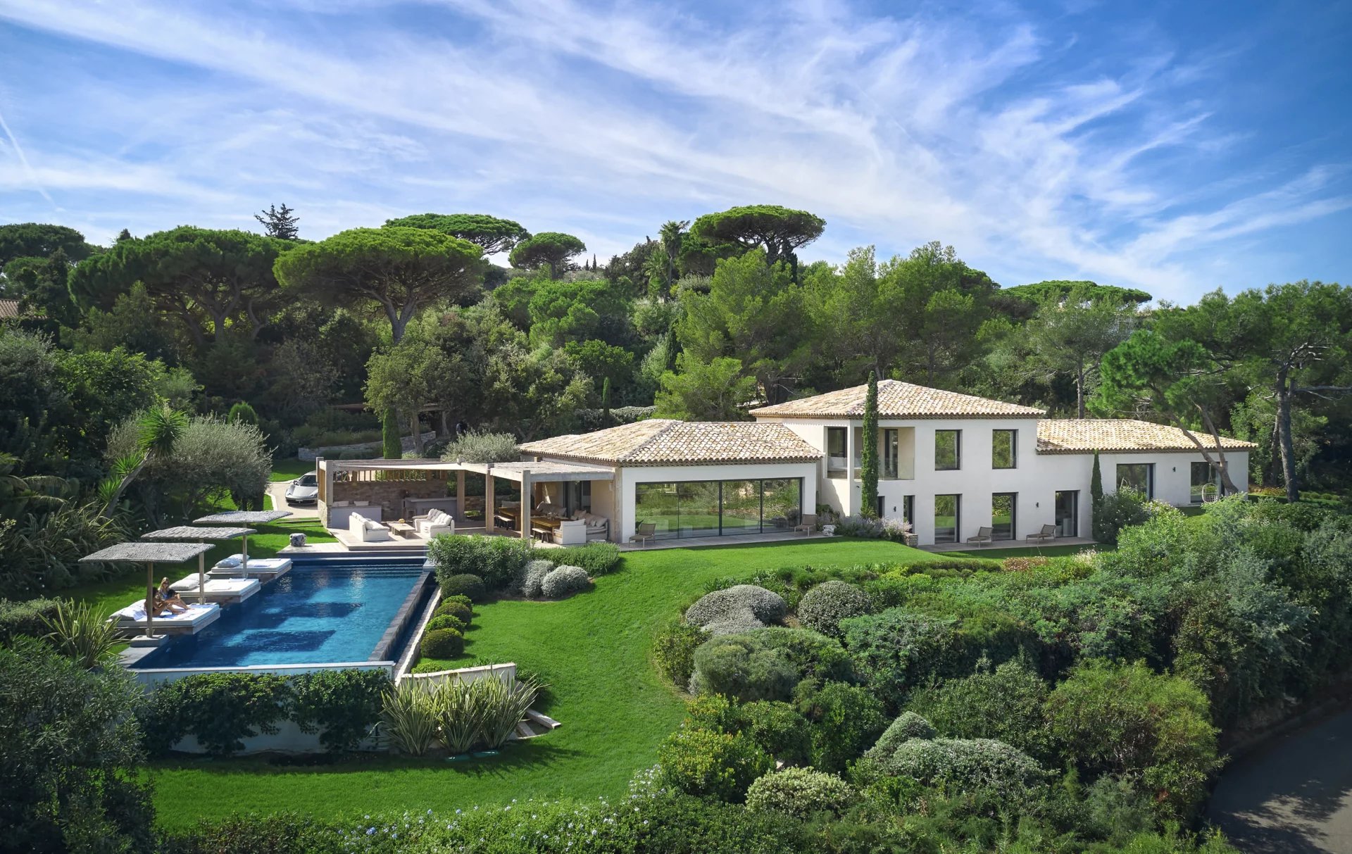 Saint Tropez - Villa con vista mare sublime in una tenuta privata-Saint Tropez