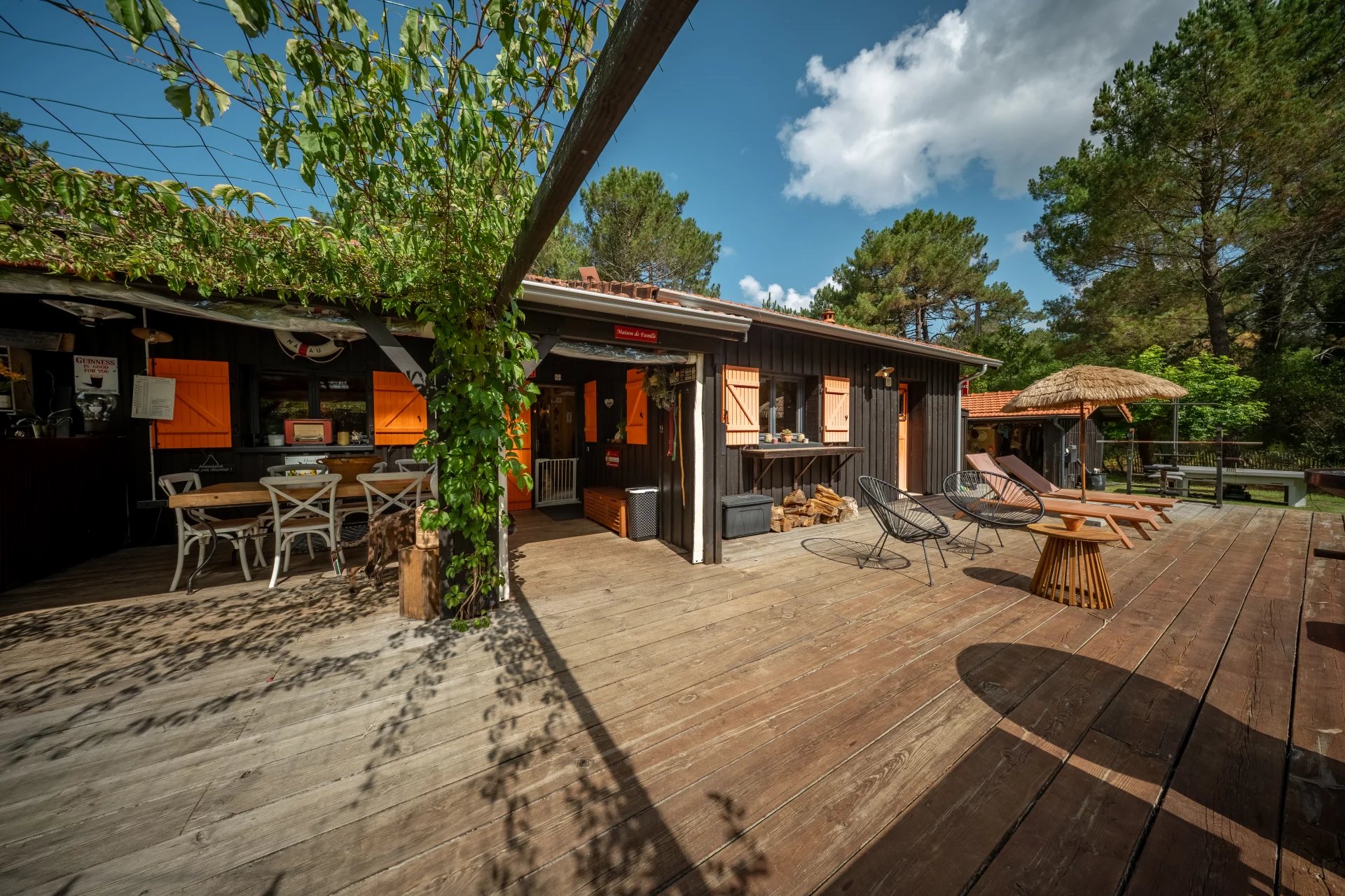 terrasse ensoleillée