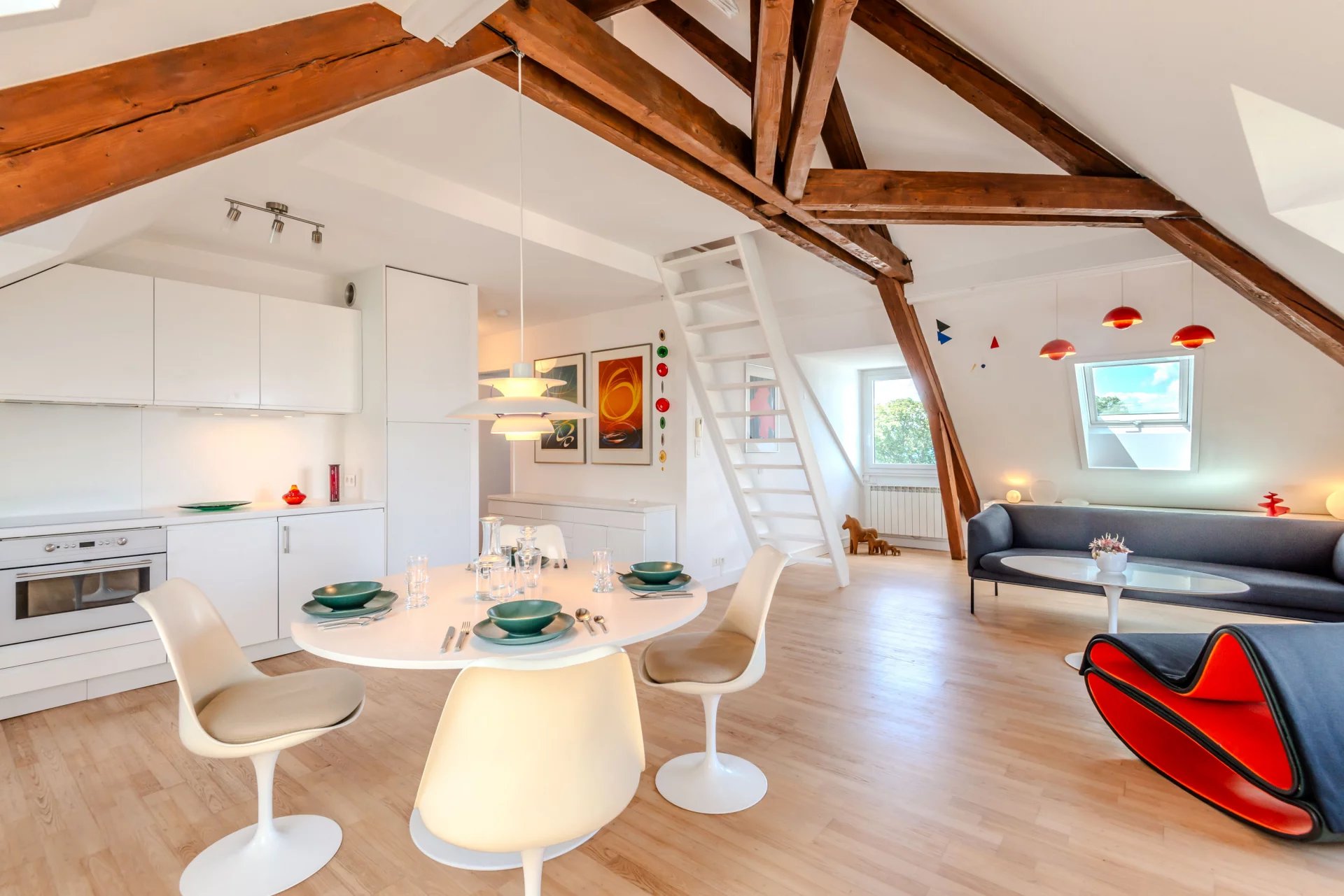 Loft en Attique, au bord du lac Léman