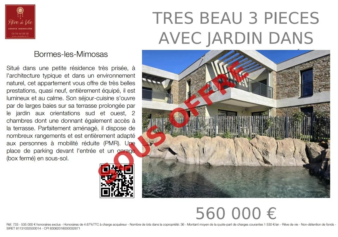 Vente Appartement Bormes-les-Mimosas