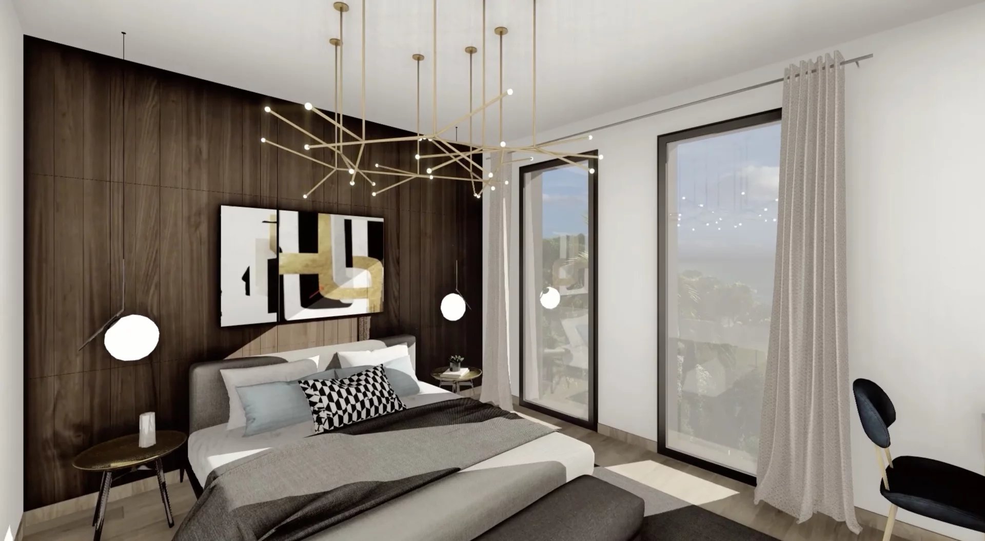 Eze - Villa neuve 223m², piscine, vue mer