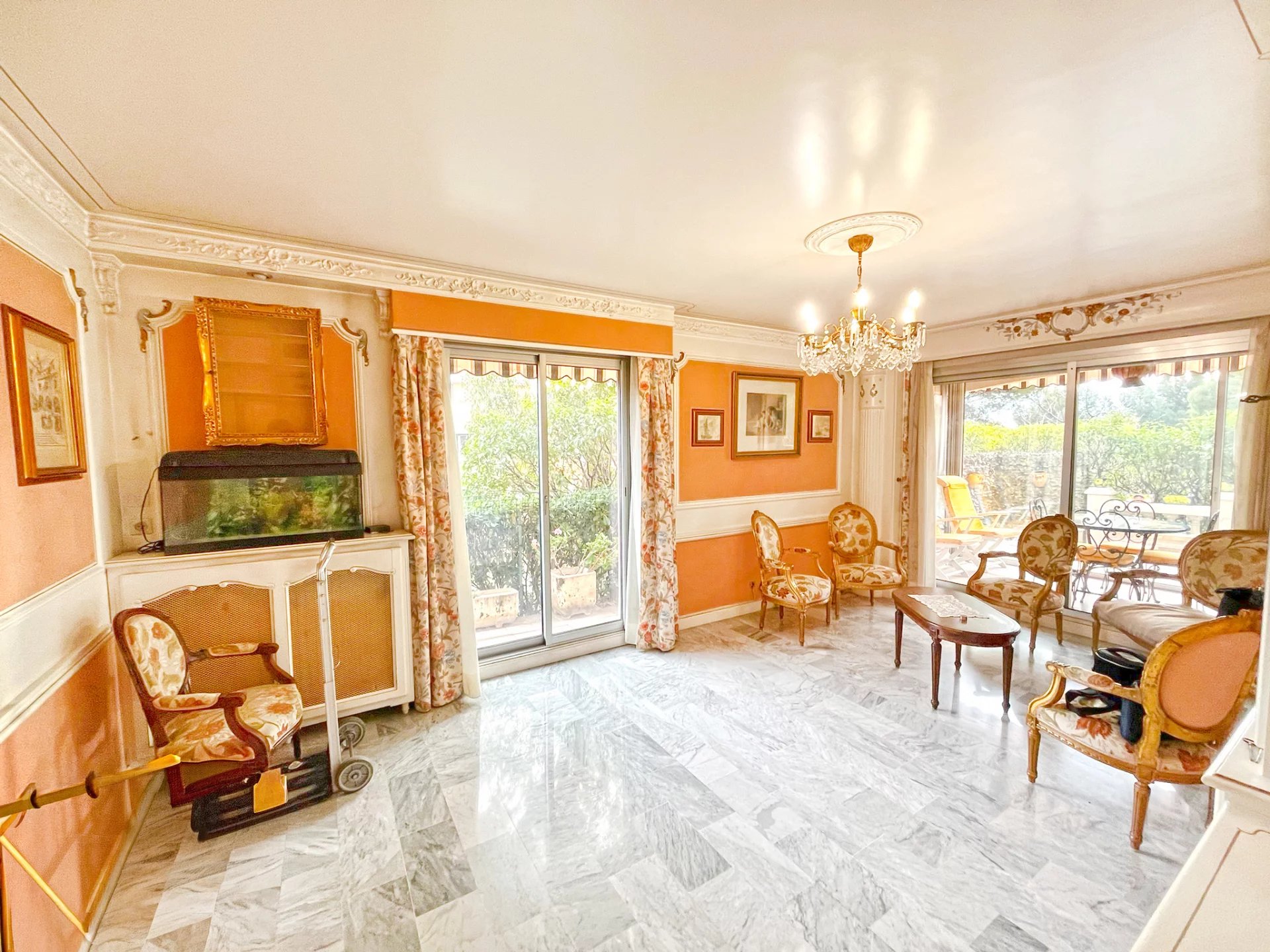 BAS CIMIEZ - 3P RDJ 64m² - terrasse veranda 45 m² - Calme - verdure - 315.000 €