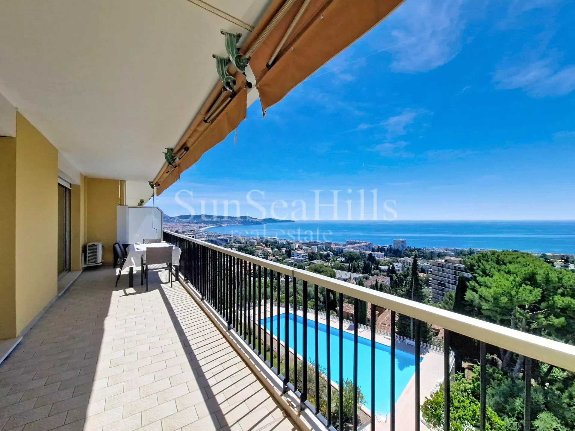 NICE WEST – ABBAYE DE ROSELAND – PANORAMIC SEA VIEW – 3-BEDROOM APARTMENT – TERRACES – HIGH FLOOR