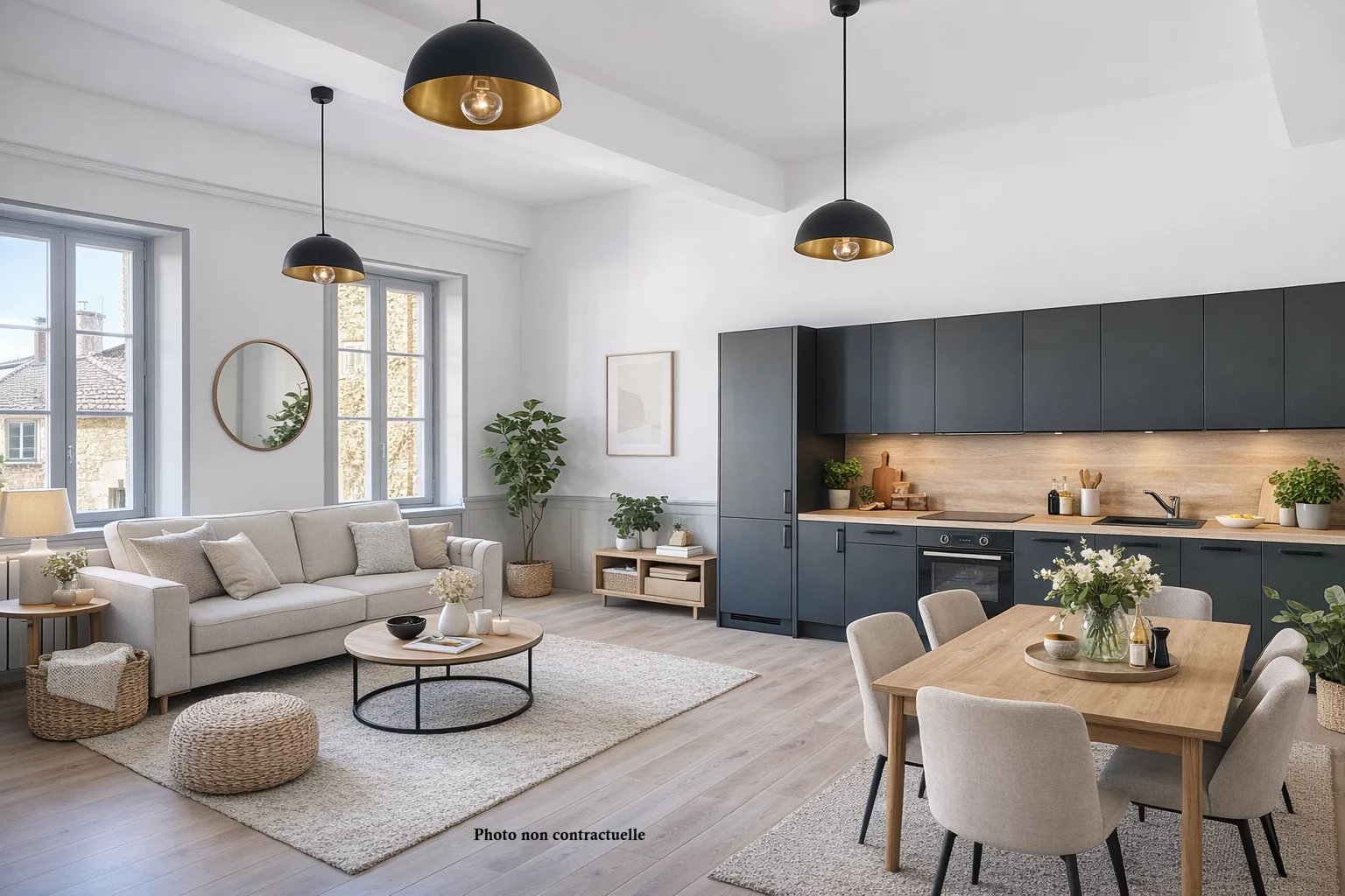 Situé en hypercentre de Villefranche, au deuxième étage d’une petite copropriété pleine de charme.