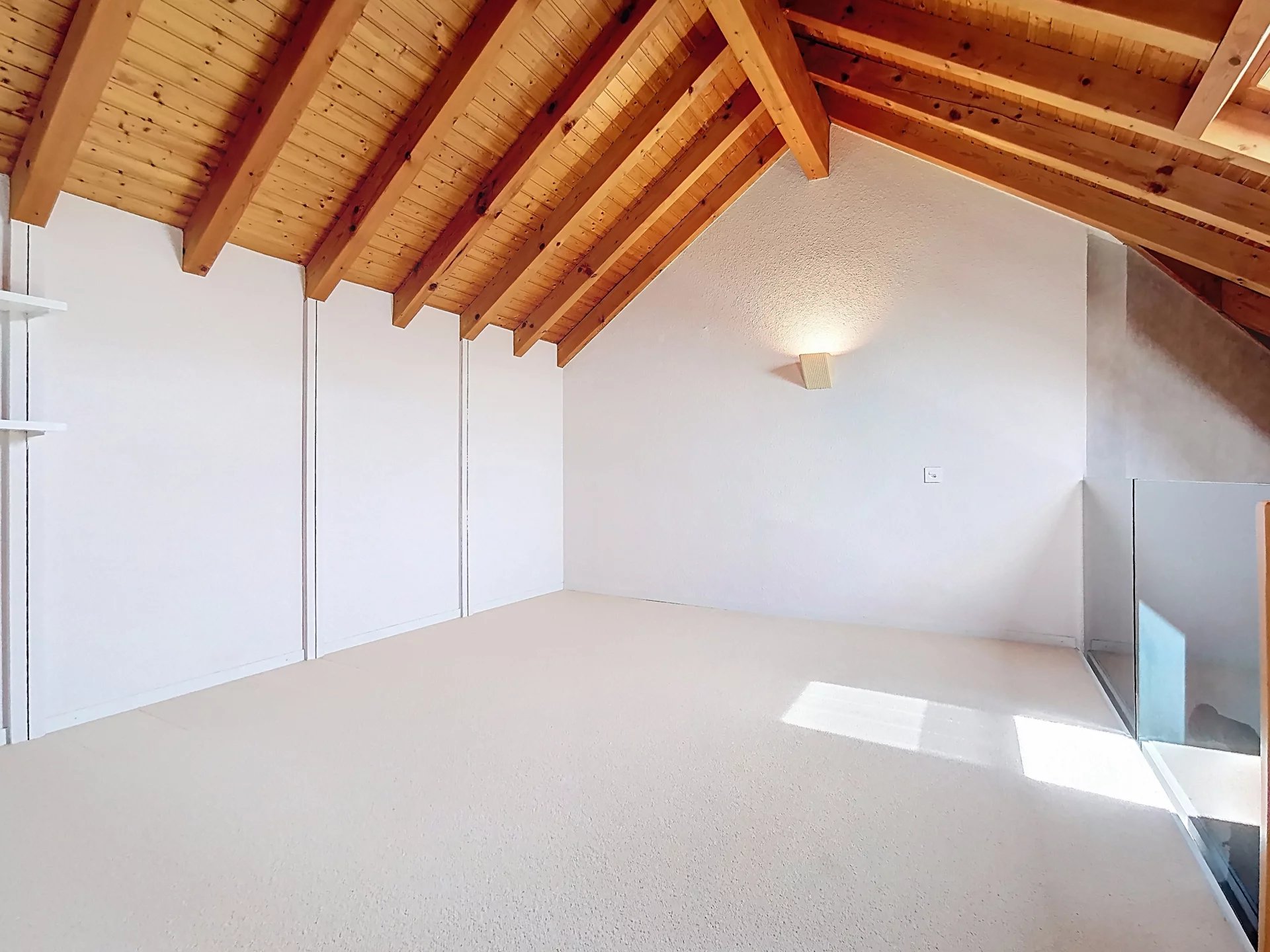 Attique avec mezzanine et balcon plein sud