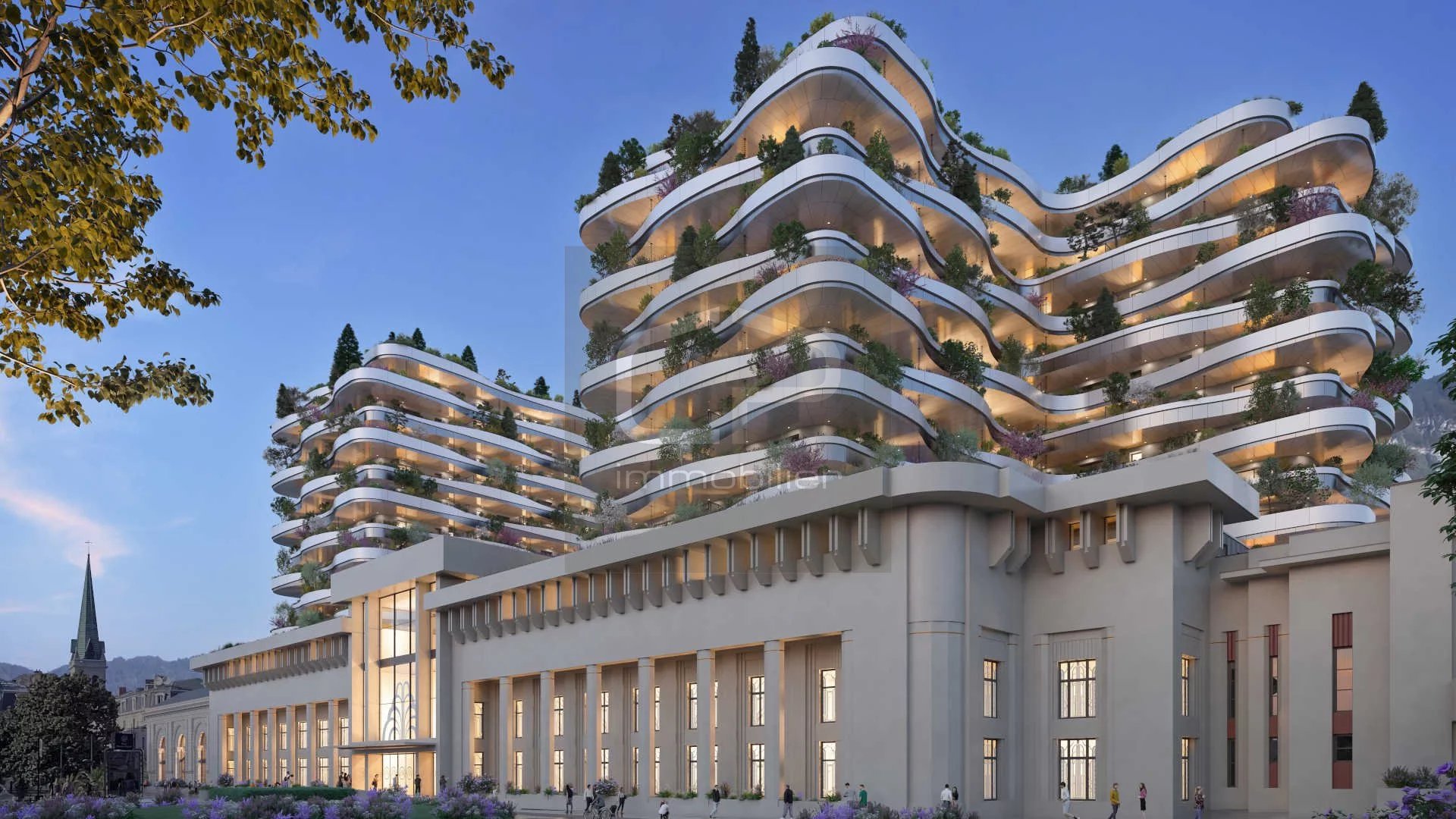 AIX-LES-BAINS  LES NOUVEAUX THERMES Appartement dexception 6 pièces  240,73 m²  Terrasses 92 m²  2 box