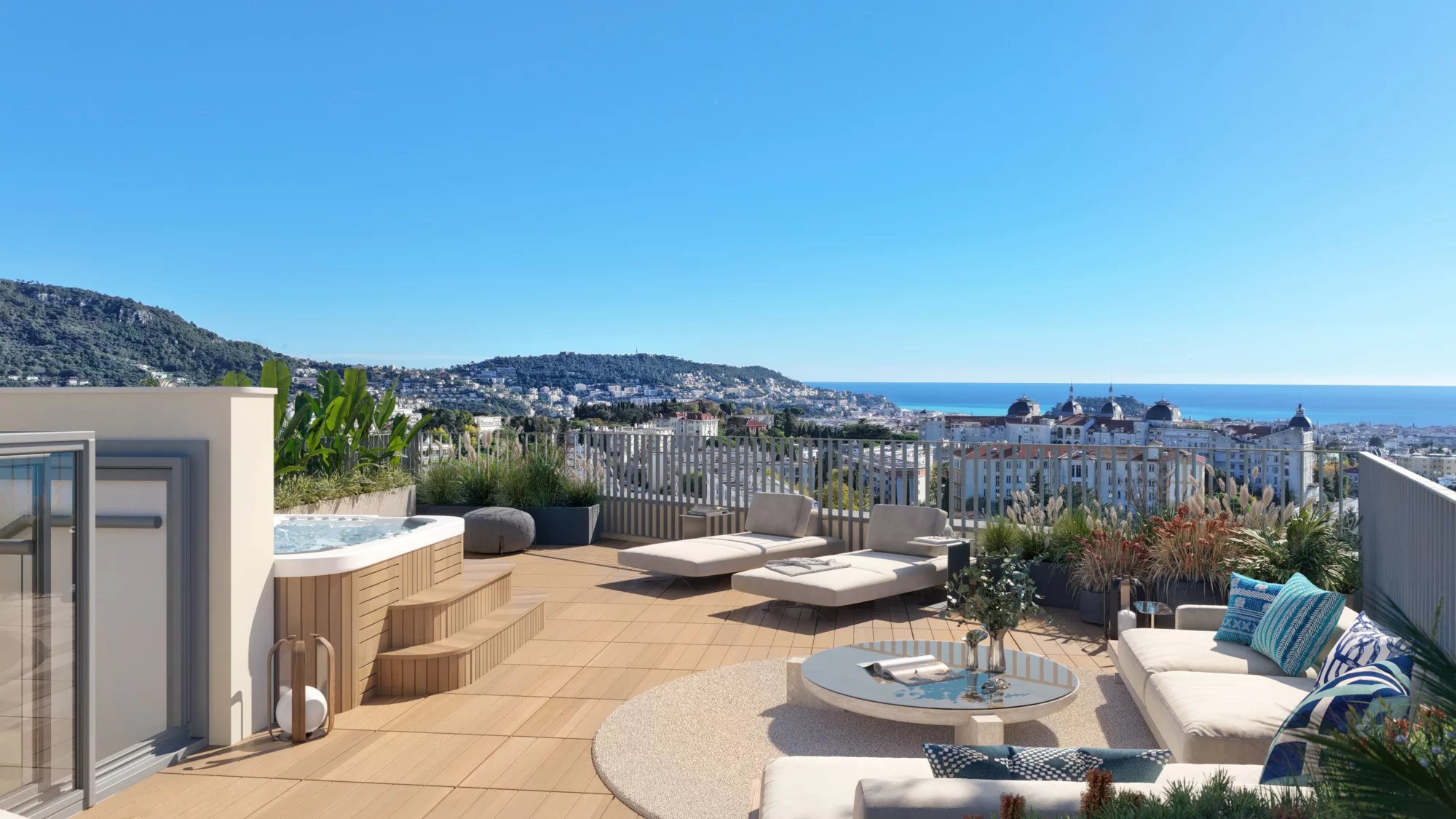 Elegant 4-Bedroom Apartment with Panoramic Sea Views – Rimiez