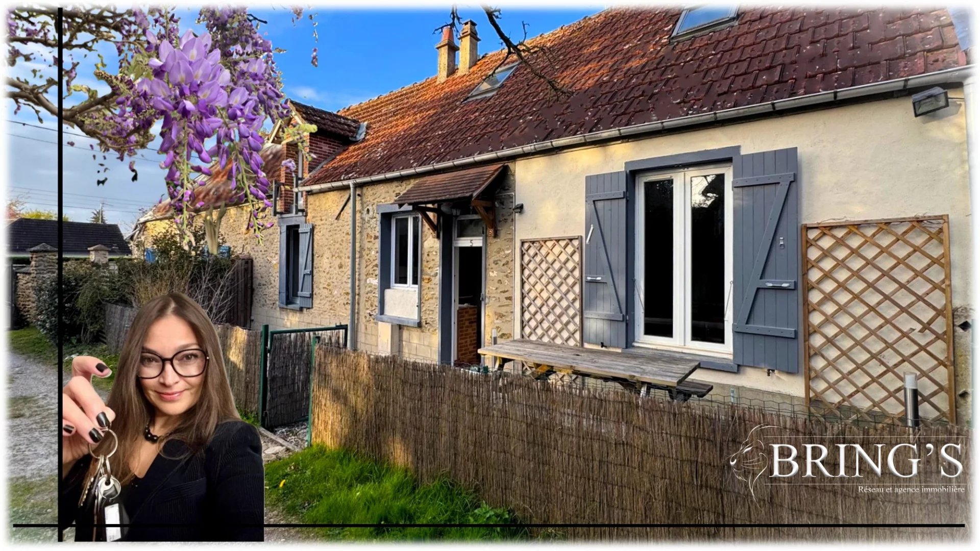 GAMBAIS 78950 - Maison ancienne de village en impasse - 3 chambr