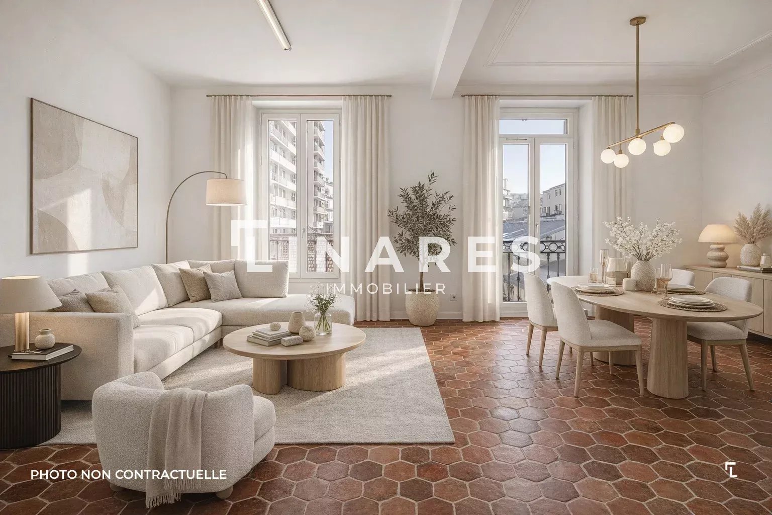 ESPERANZA - Appartement T3 de 77m² -  Traversant - 13001 LONGCHAMP