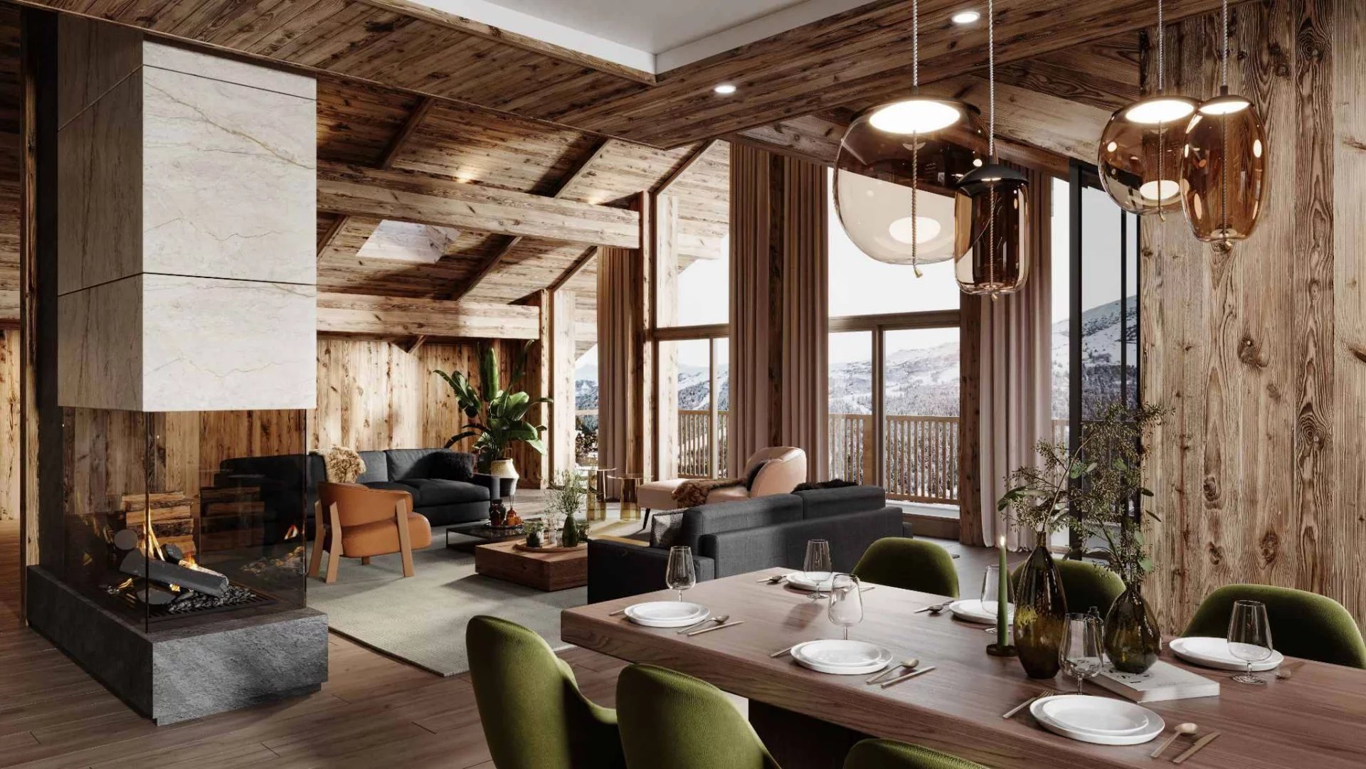 Magnificent chalet with pool within a prestigious residence