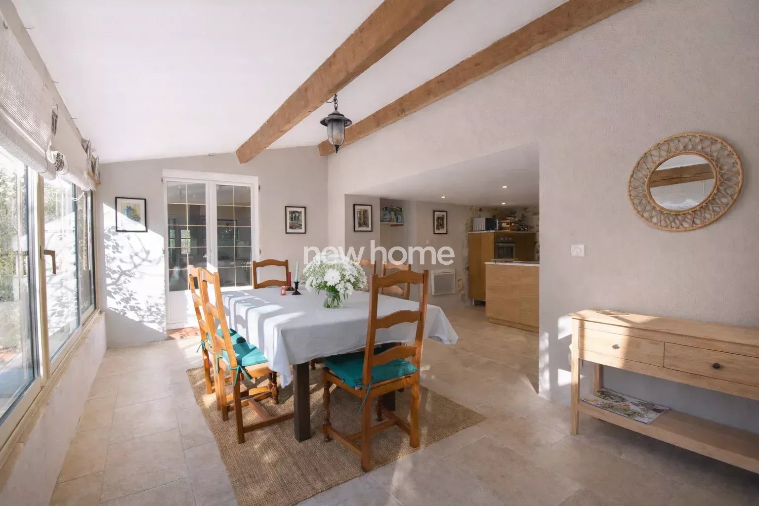 Maison 4 chambres au clame sur un beau terrain arboré