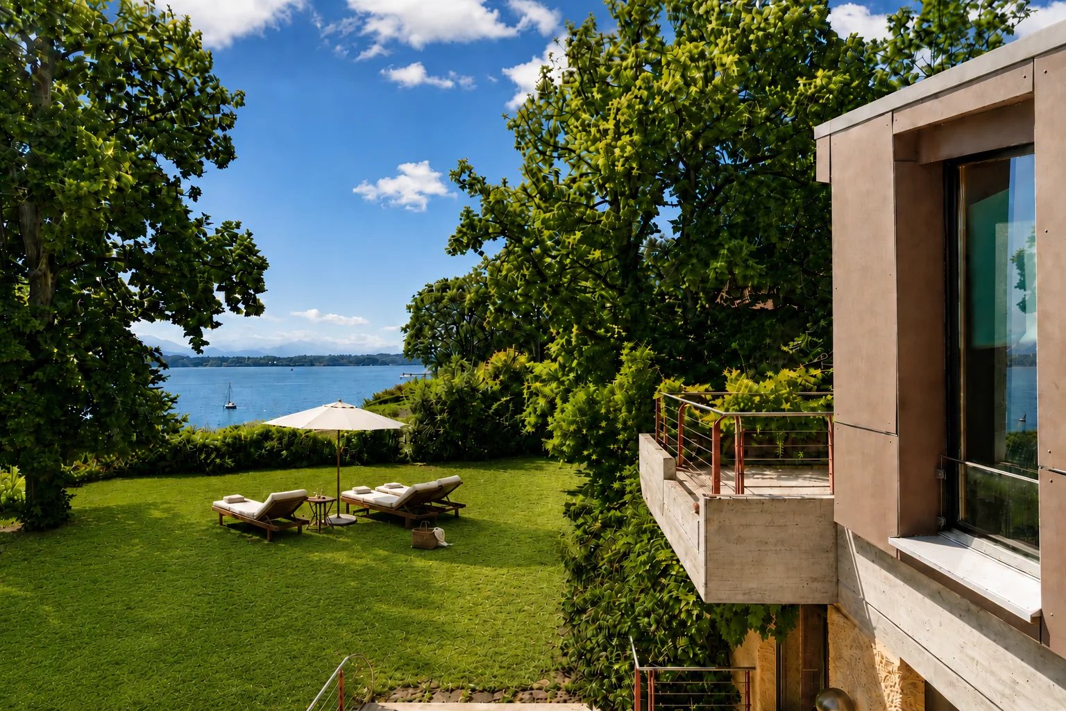 Architect's property facing Lake Geneva
