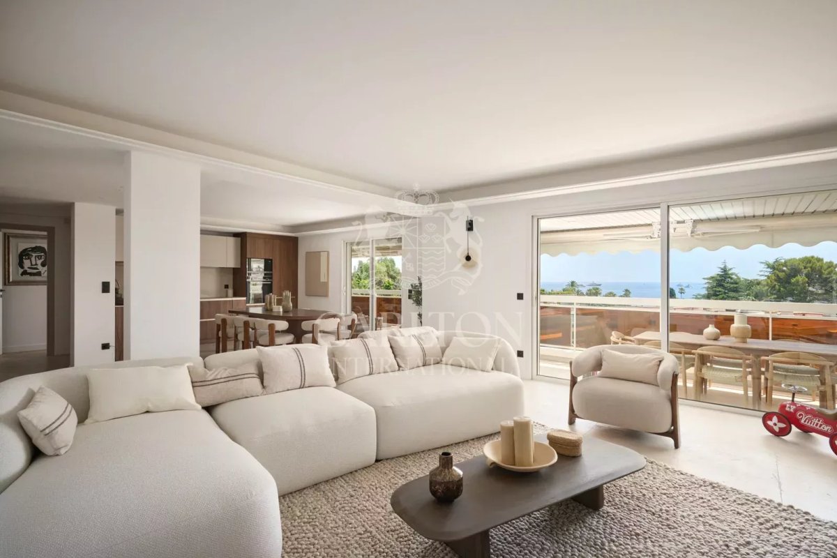 Cannes Basse Californie – Large 4-bedroom apartment with sea view
