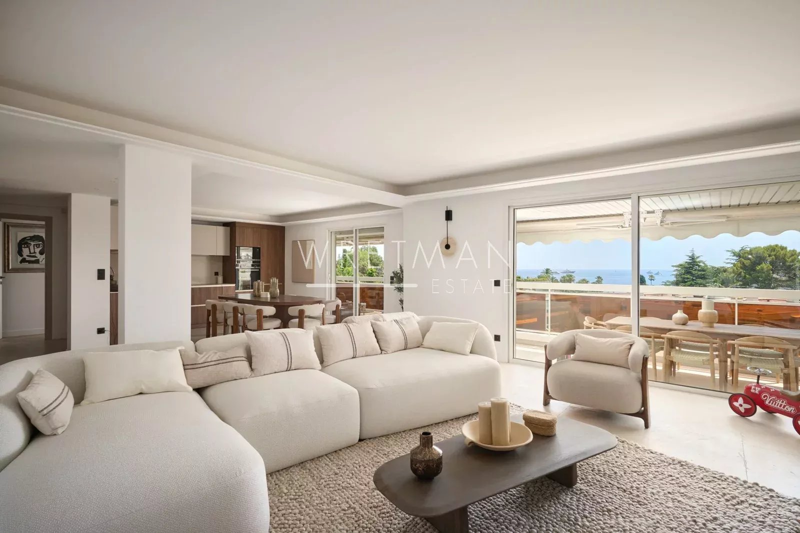 Appartement d’exception avec terrasse vue mer panoramique – Cannes Basse Californie