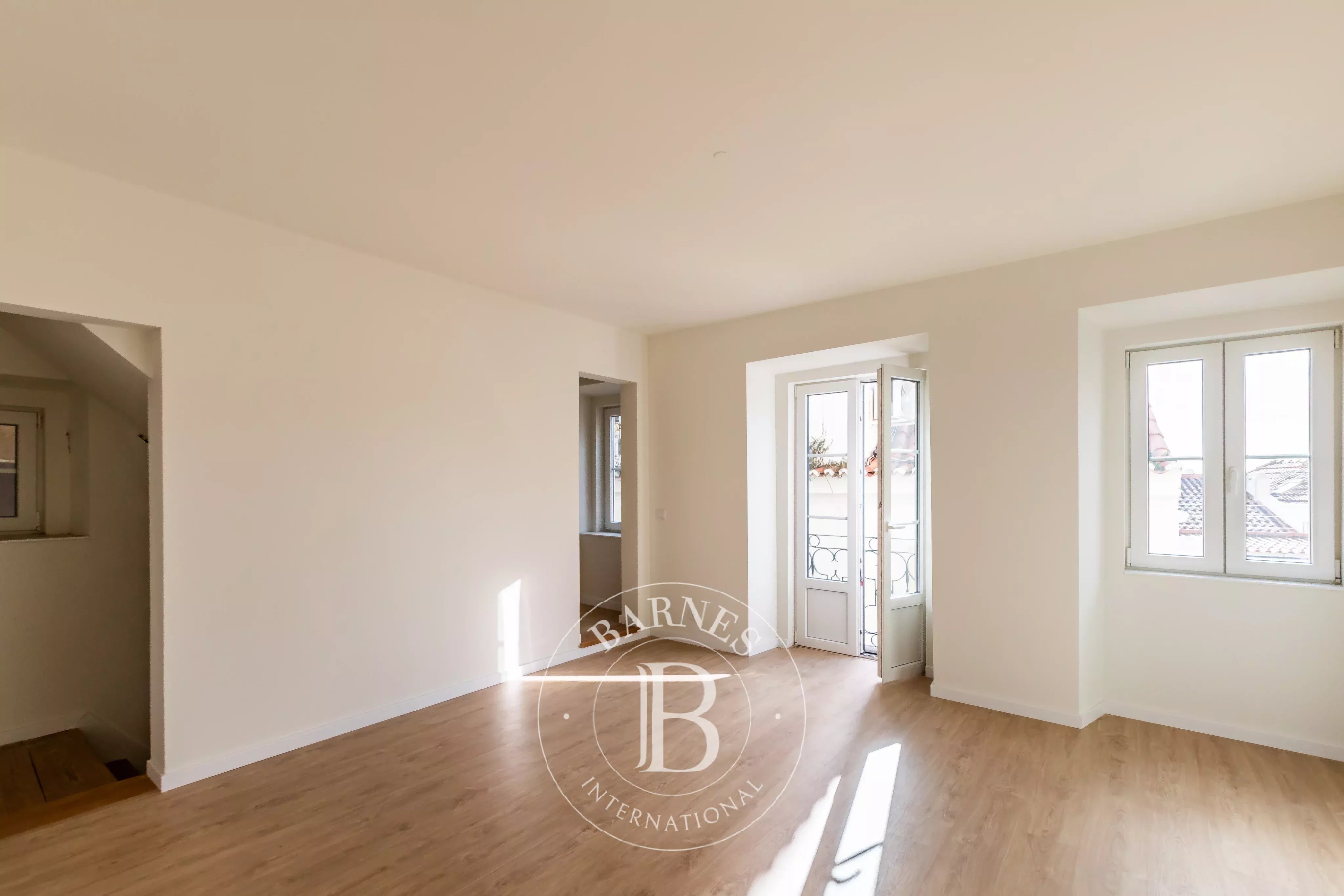 Vista rio num bairro histórico