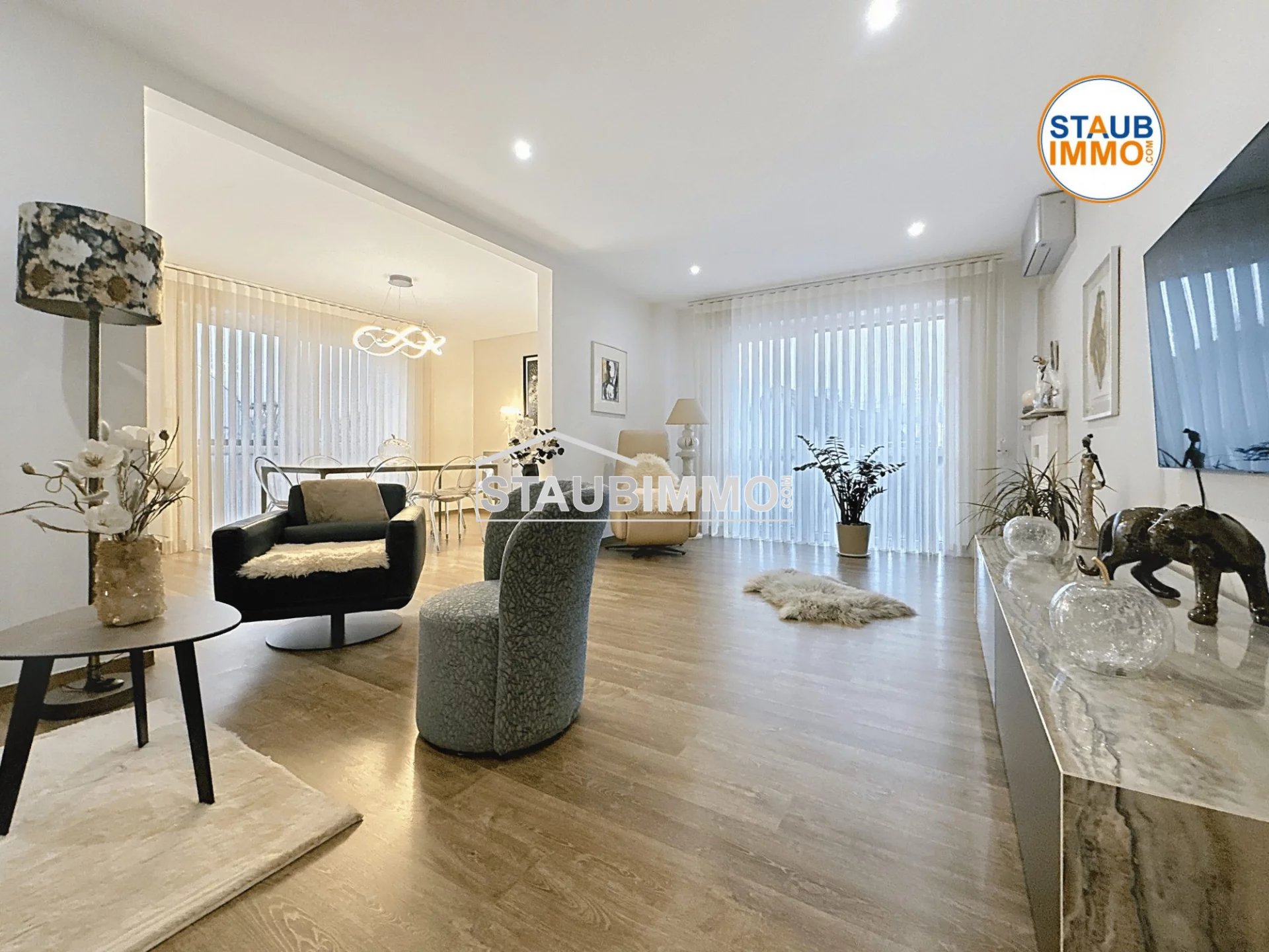 Riedisheim, bel et grand appartement 3 pièces de 98 m² avec ga