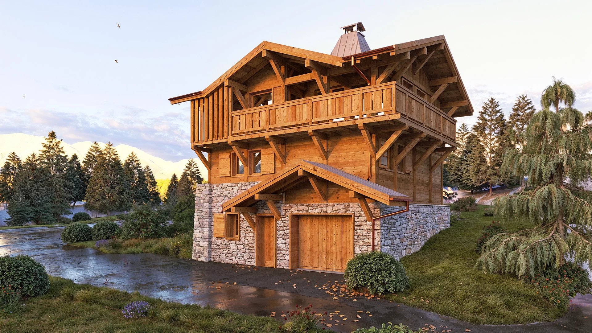 LES GETS - New build 3-bedroom chalet in Les Gets Accommodation in Chamonix