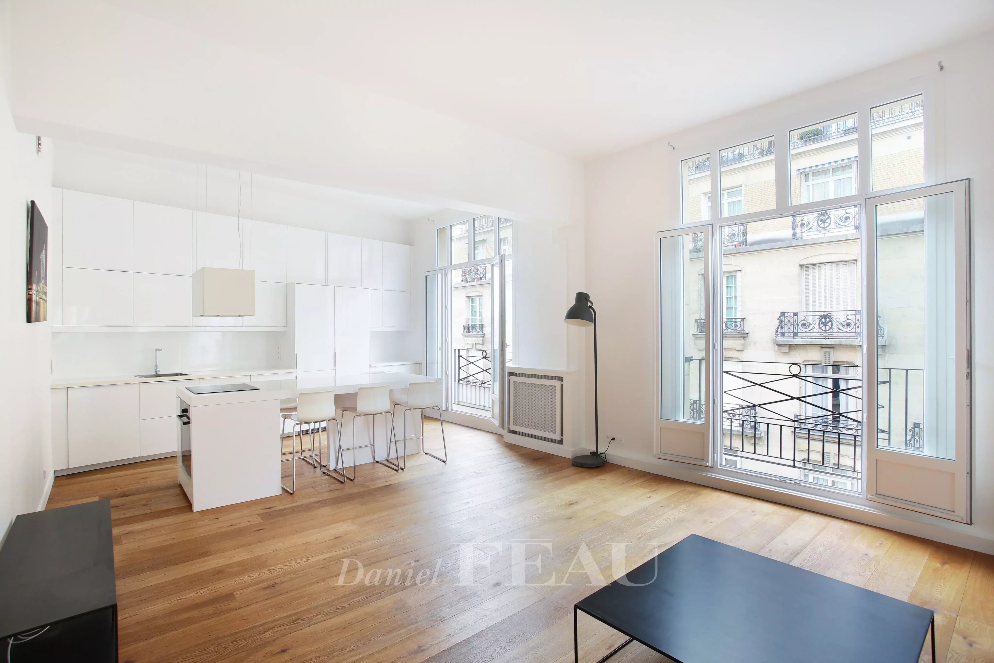 Paris 16th District – A renovated two-bed apartment.