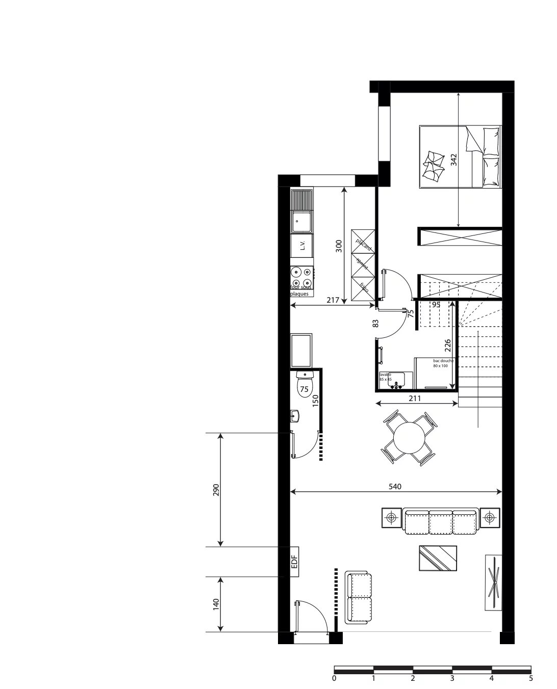 DUPLEX 4 PIECES DE 96 M2 + 24 M2 DE JARDIN PATIO ET TERRASSE - B - Image 1