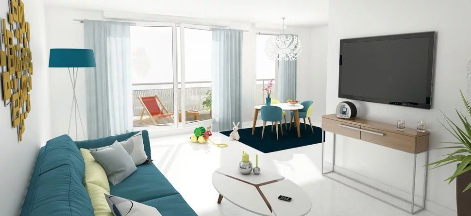 T2 40 m² DERNIER ETAGE sud