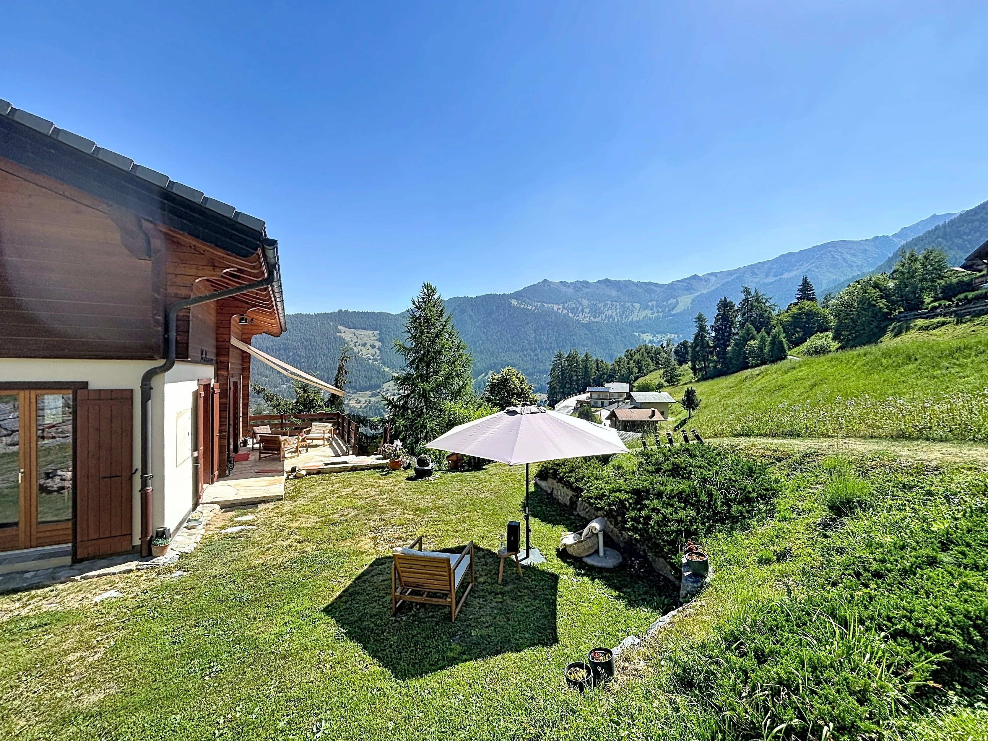 Chalet avec vue à couper le souffle