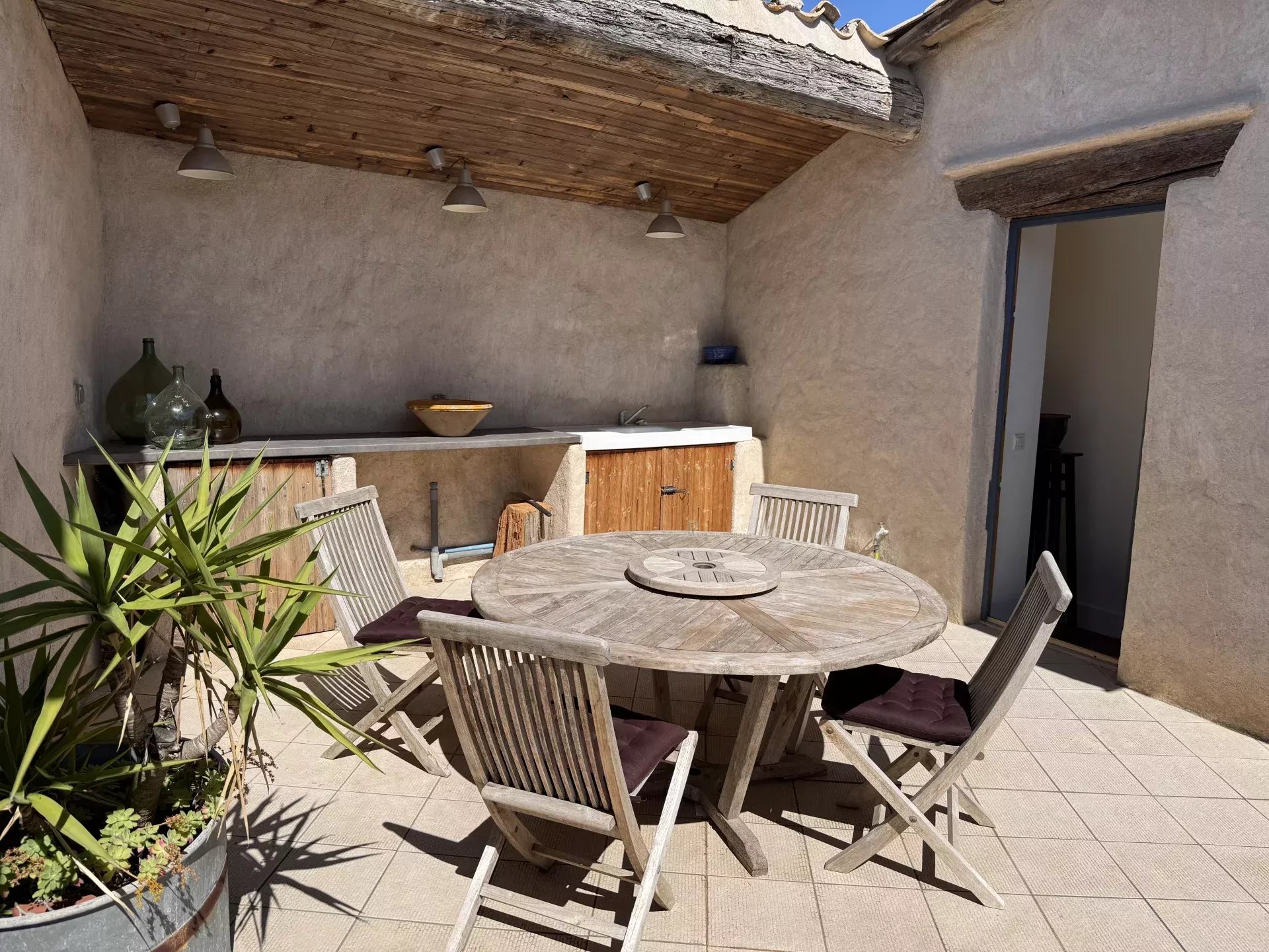 Attractive village house with spacious terrace in the Minervois