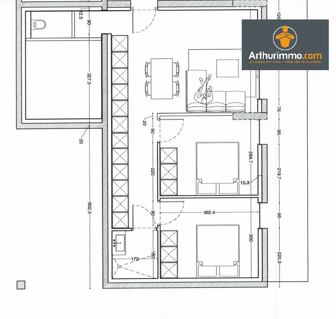 Appartement F3 de 64 m² avec terrasse de 28 m² - Lot A01 - Photo 3