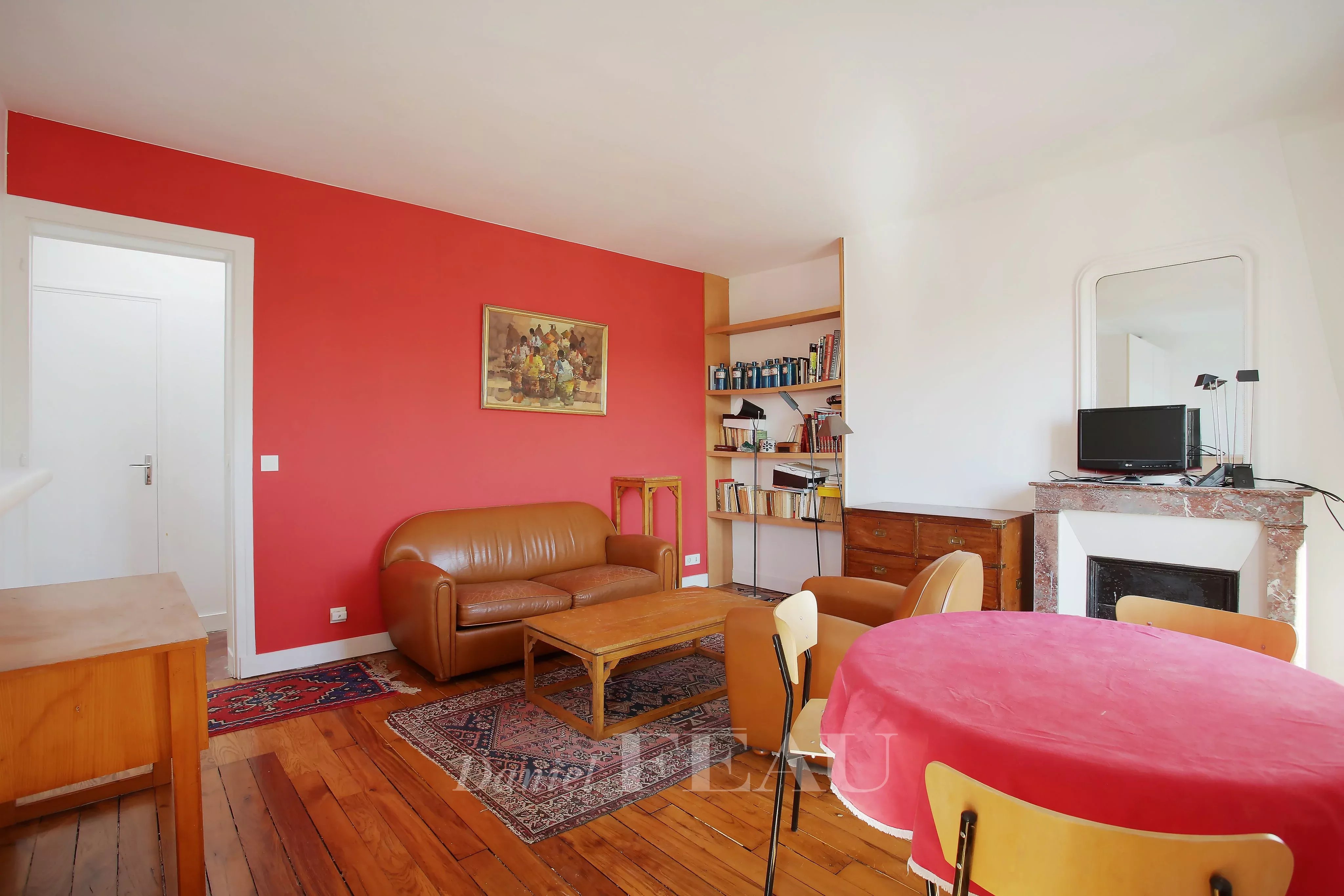 Salon Parquet Cheminée