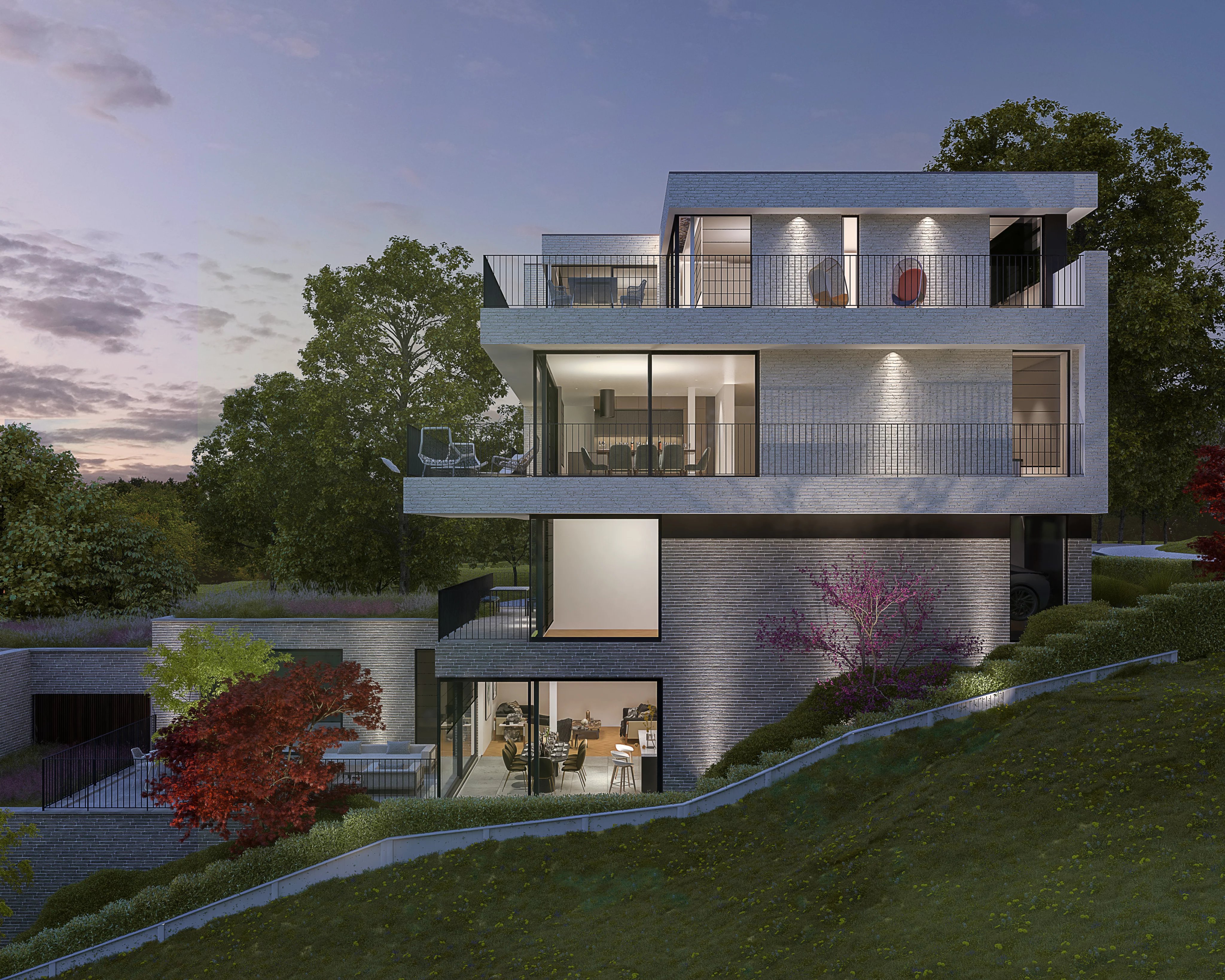 Uccle - Observatoire - Terrain avec permis pour un immeuble de 3 unités