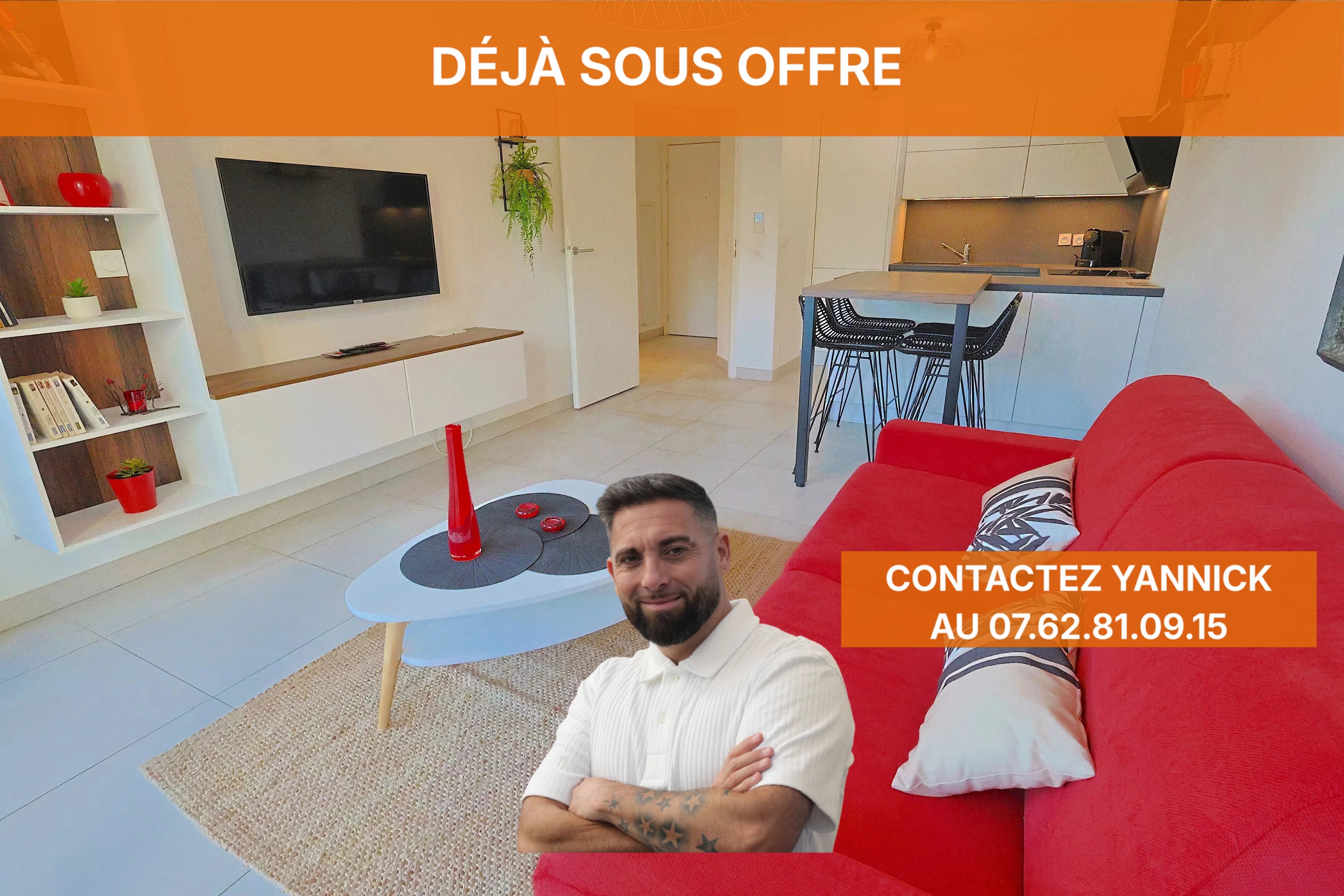 EXCLUSIVITÉ – 2 PIÈCES – REZ-DE-JARDIN – RÉSIDENCE RÉCENTE – PISCINE – GARAGE