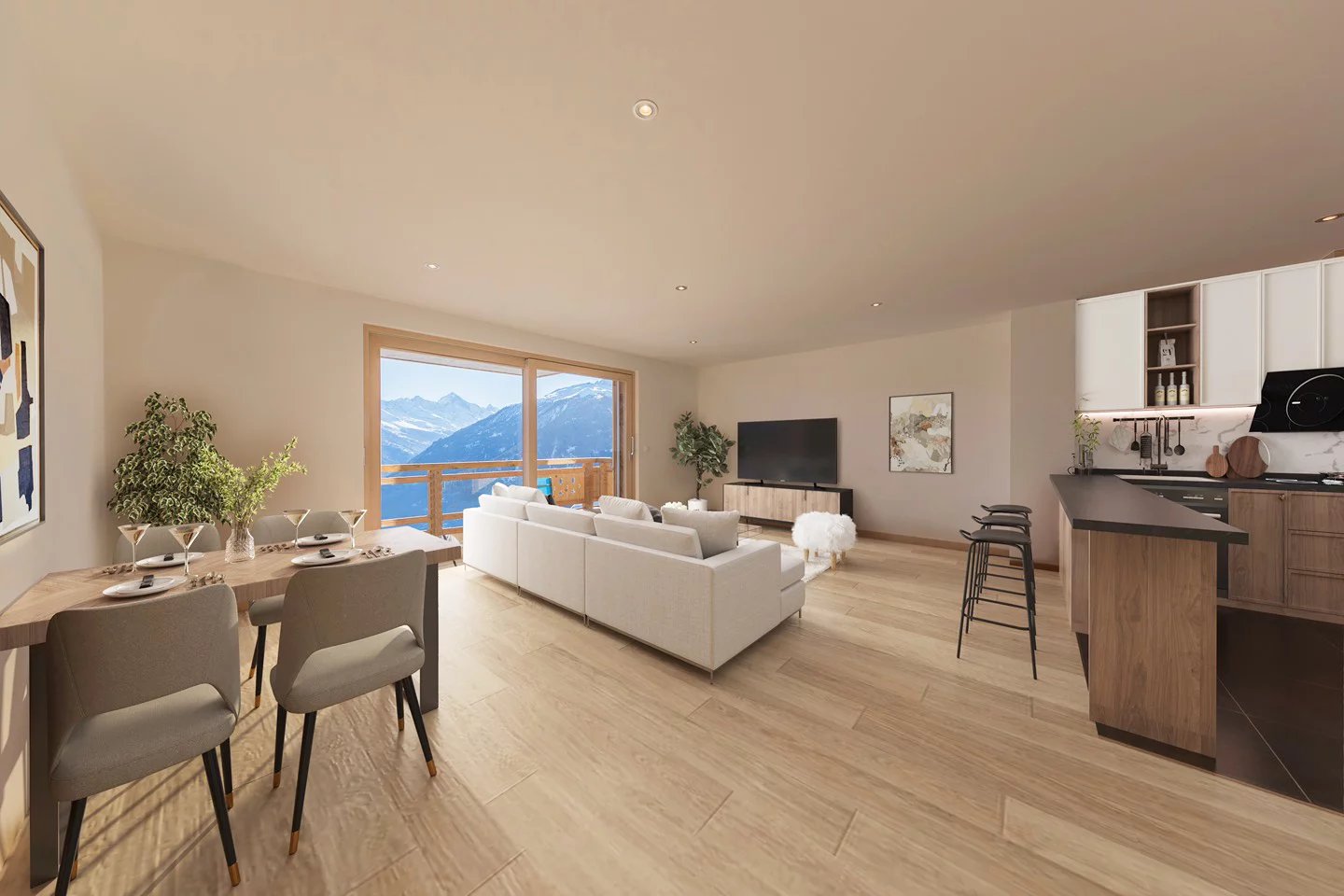 Magnificent penthouse in the heart of the 4 Vallées