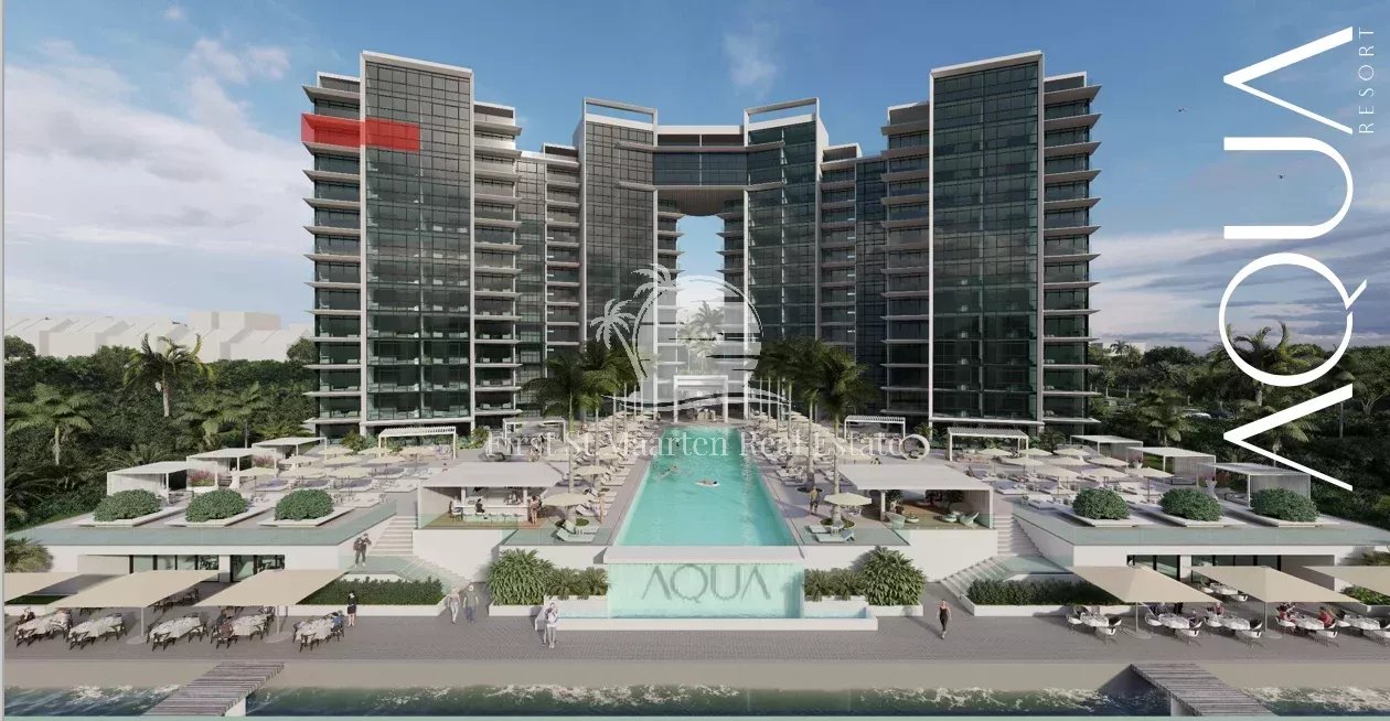 Aqua Resort & Residence Luxueux et spacieux 2 chambres avec vue panoramique sur le lagon et la mer!