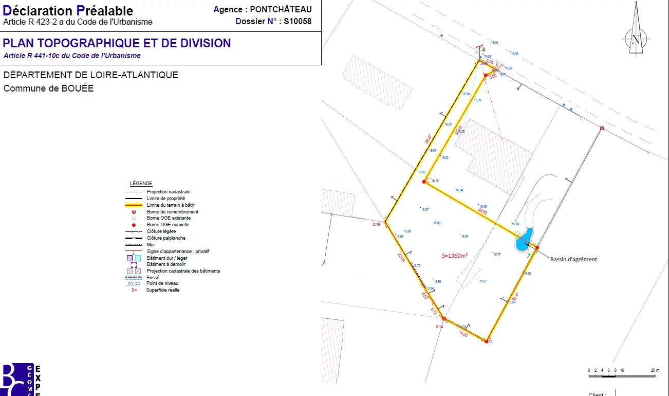 TERRAIN CENTRE BOUEE 1400M²
