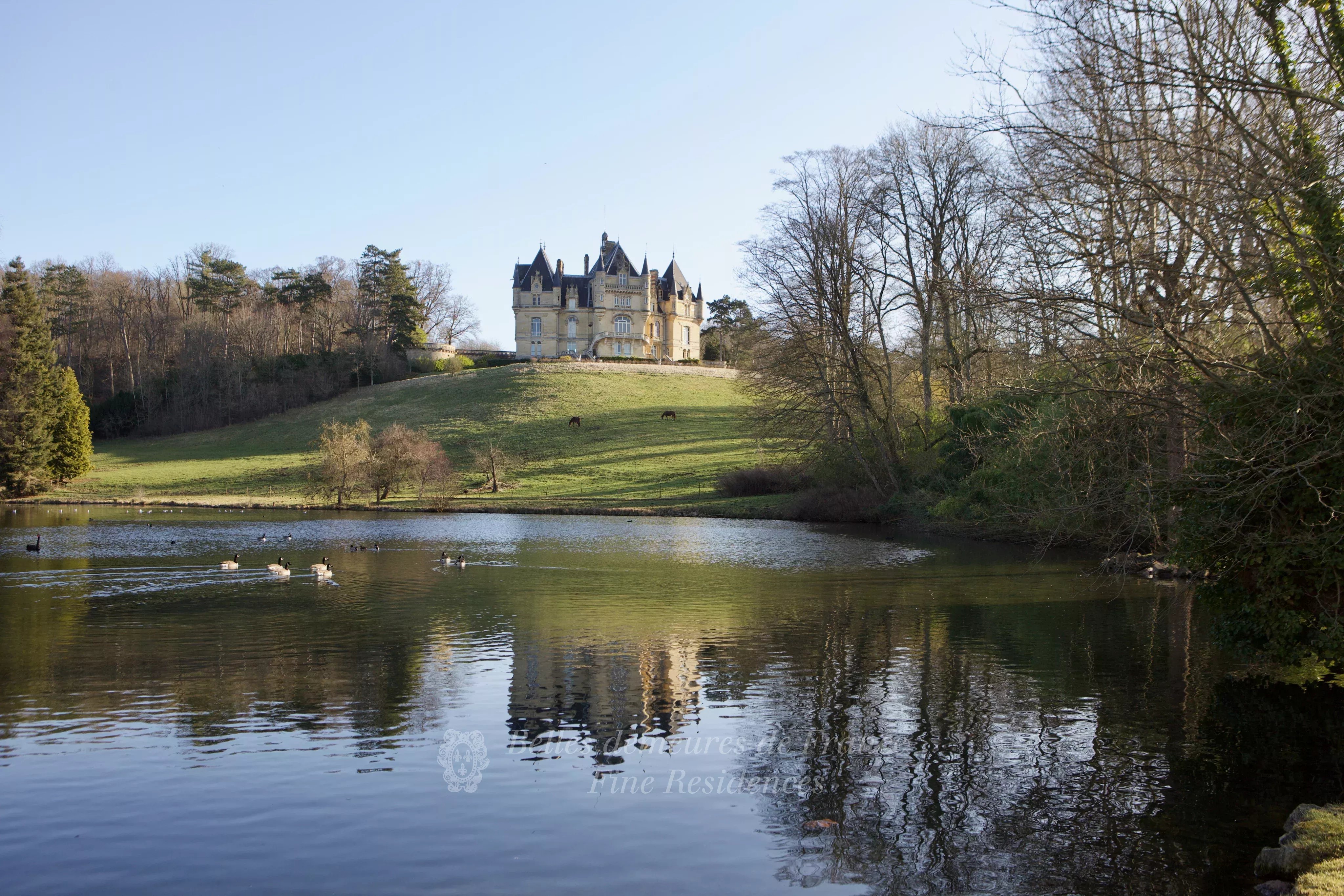 An exceptional listed Neo-Renaissance style chateau set in 70 hectares. 45 minutes from Paris