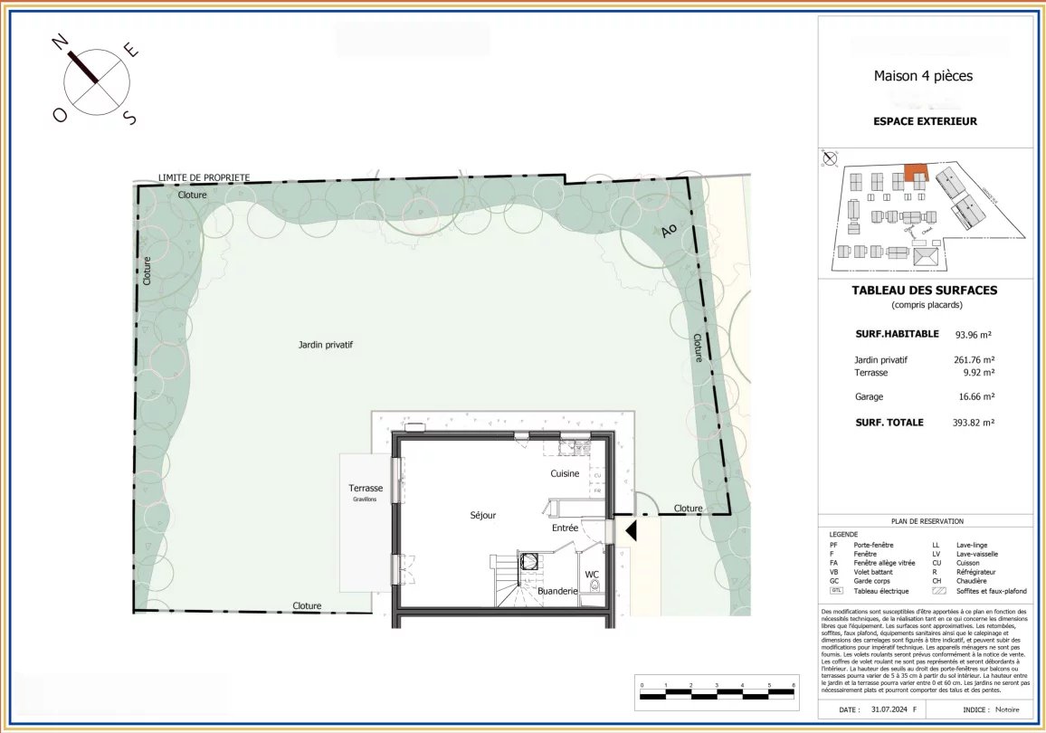 Villa Duplex 4 pièces de 93.96 m² - Loisin