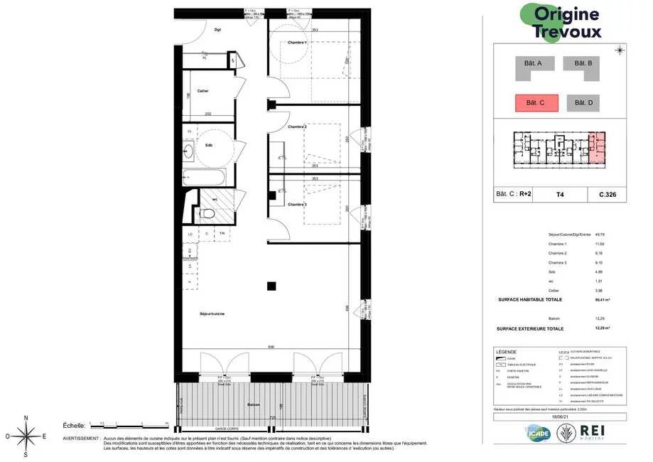 Appartement neuf 4 pièces - À partir de 332 000 € TTC