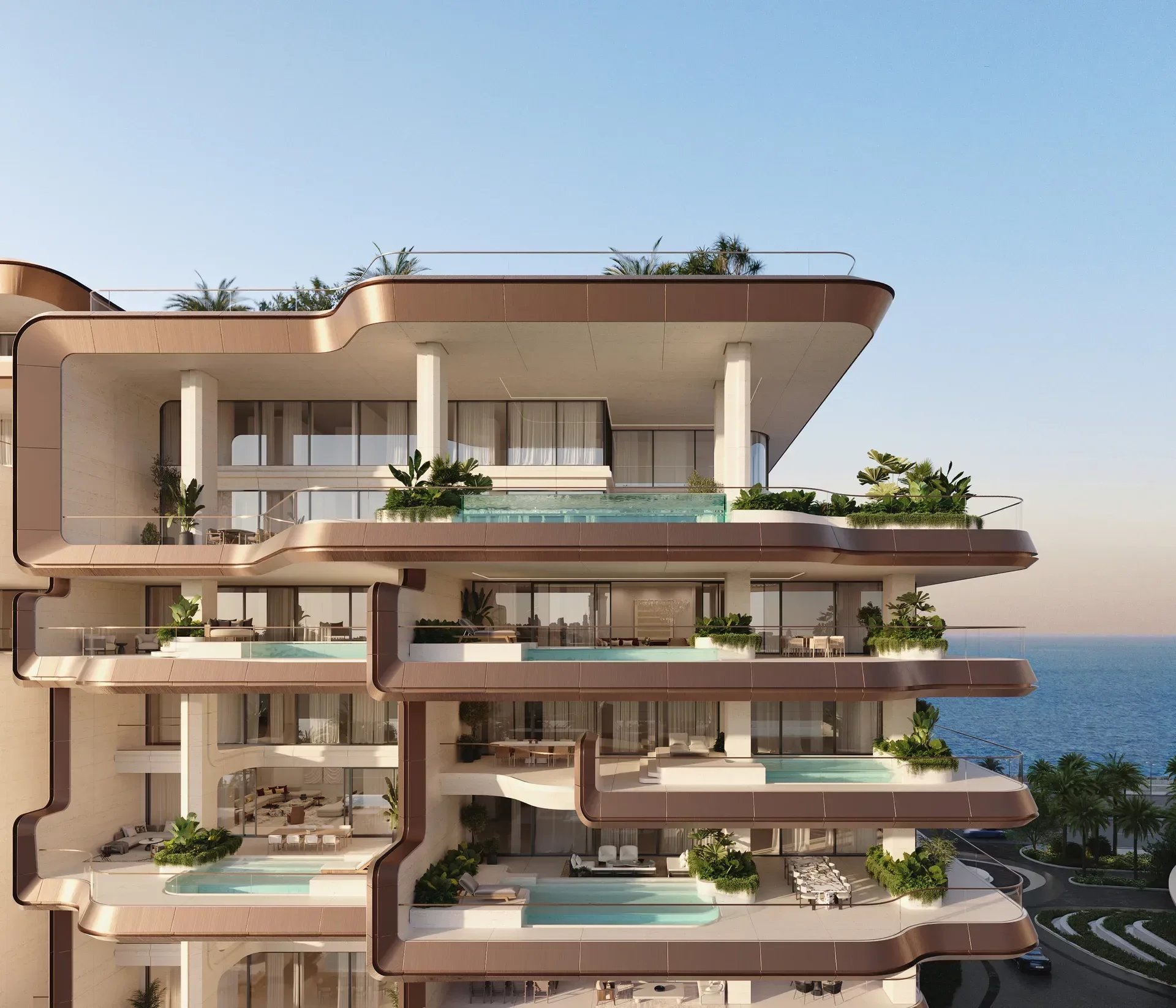 Simplex de 3 chambres aux résidences Alba, Palm Jumeirah