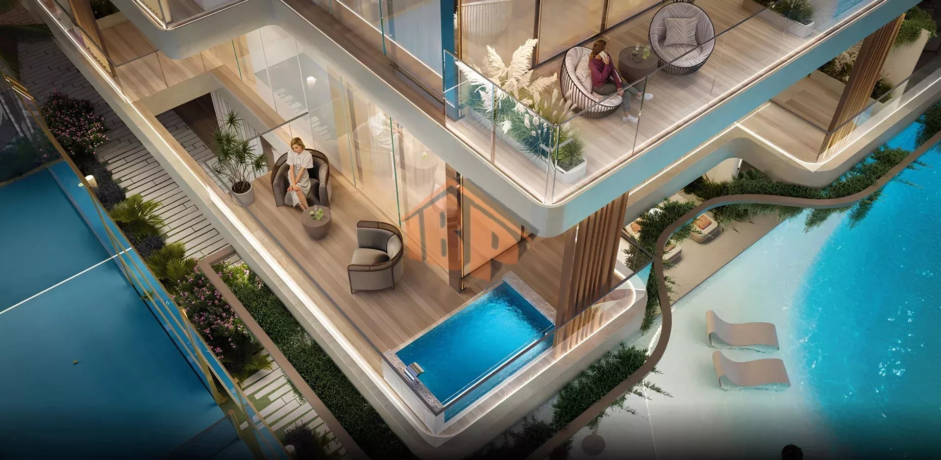 Résidences Parc Insulaire — Appartements 1–3 ch. & Duplex 3 ch. aux Dubai Islands