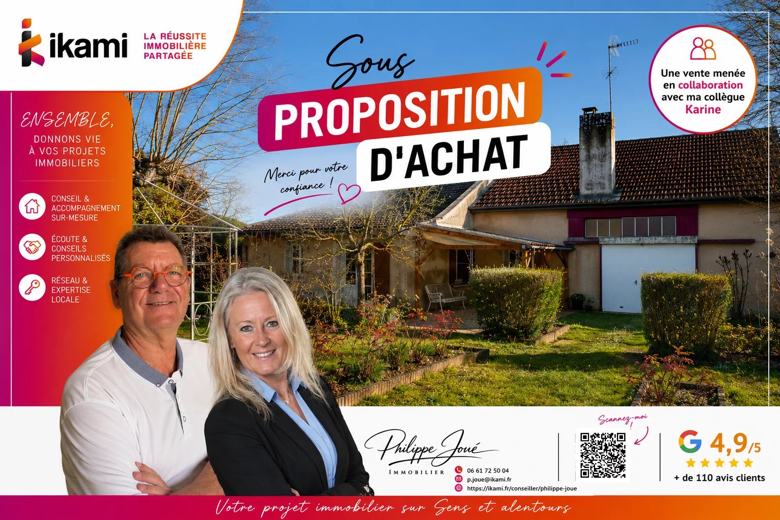 Vente Maison Villeneuve-l'Archevêque