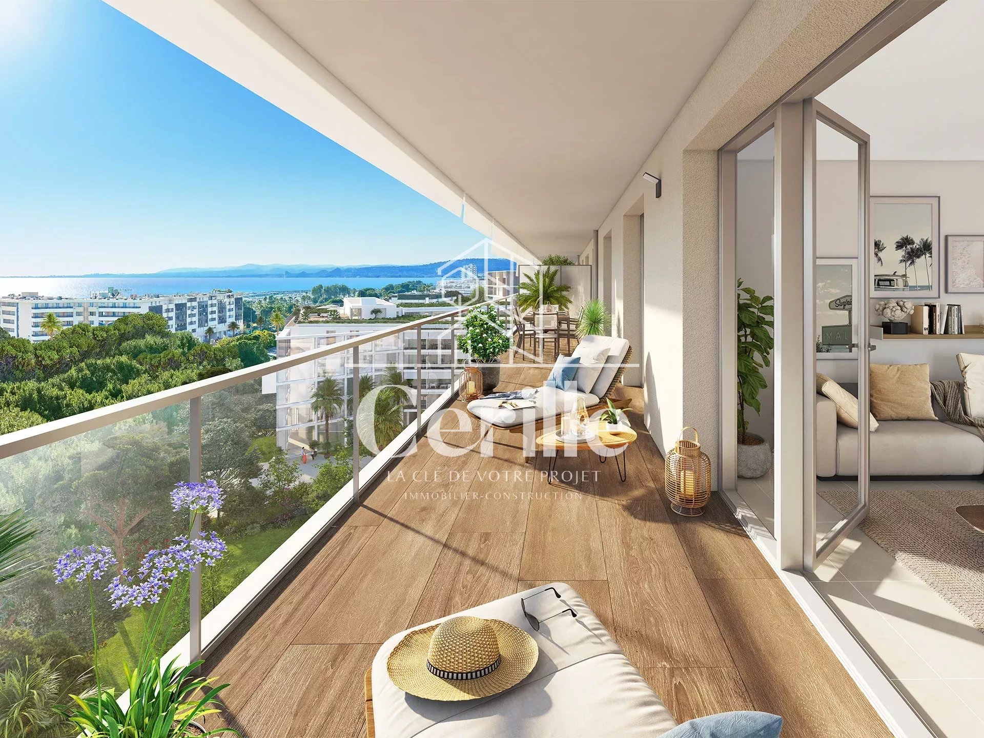 Appartement 3 pièces Vue mer à 250 m des plages