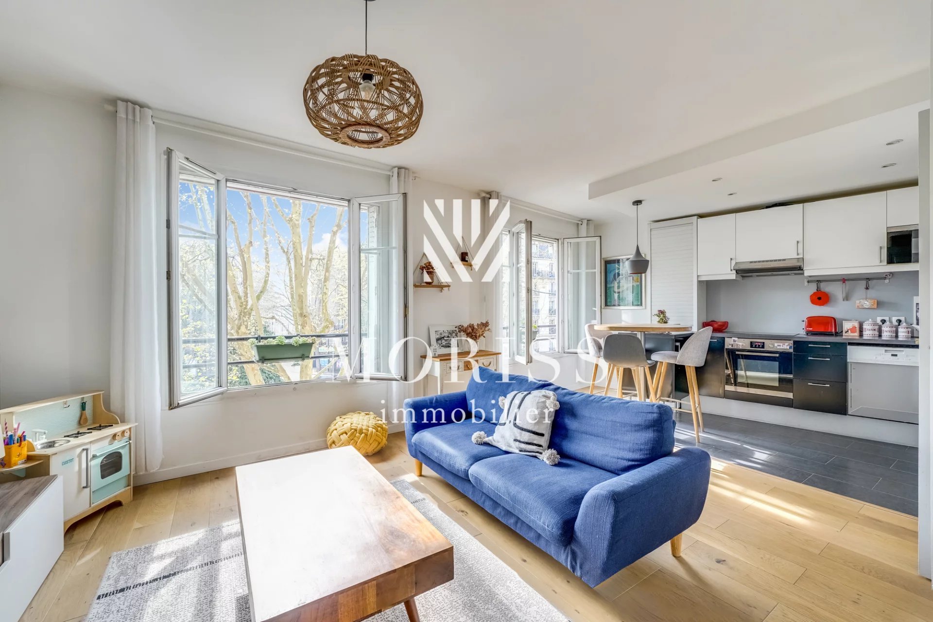 Clichy - 59m² - 3p. - 2ch.