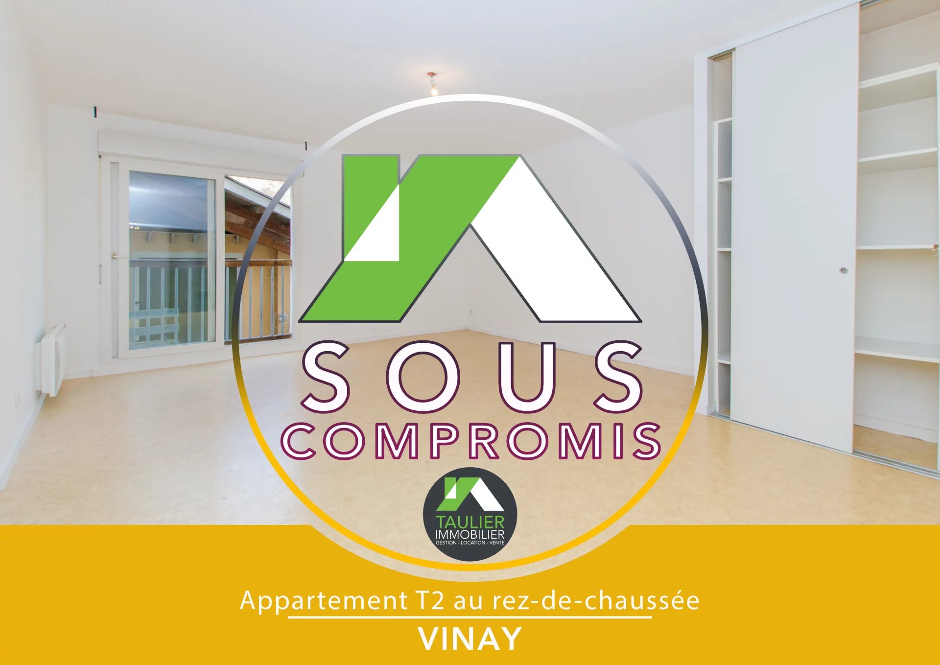 T2 bis 68m² au rez-de-chaussée, au centre-ville