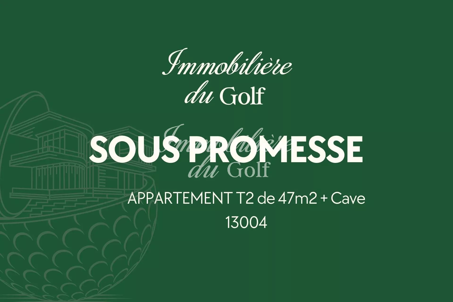 CHARTREUX INVEST 2 - Appartement T2 de 47m2 ( 38m2 Carrez) - Balcon - Cave - Stationnement - 13004