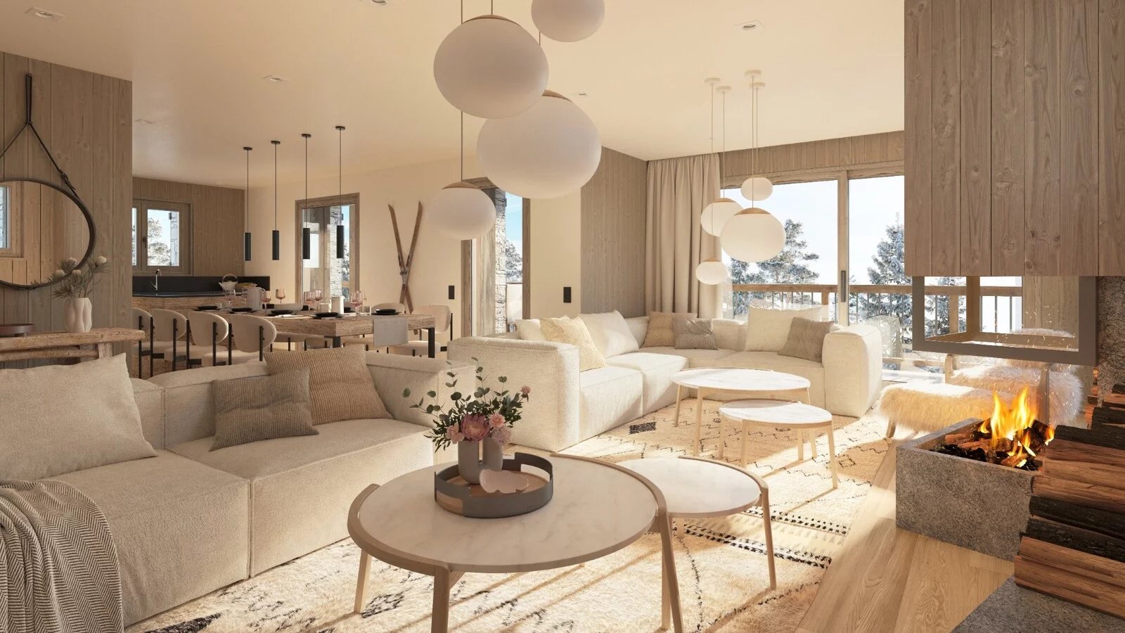 DEMI CHALET NEUF AVEC VUE DÉGAGÉE SUR LES MONTAGNES