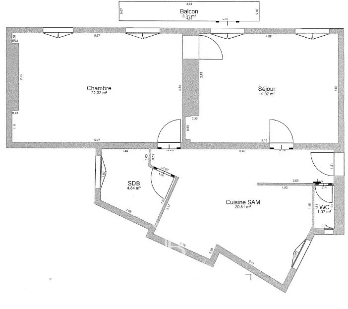 Daire Paris 3ème - picture 13