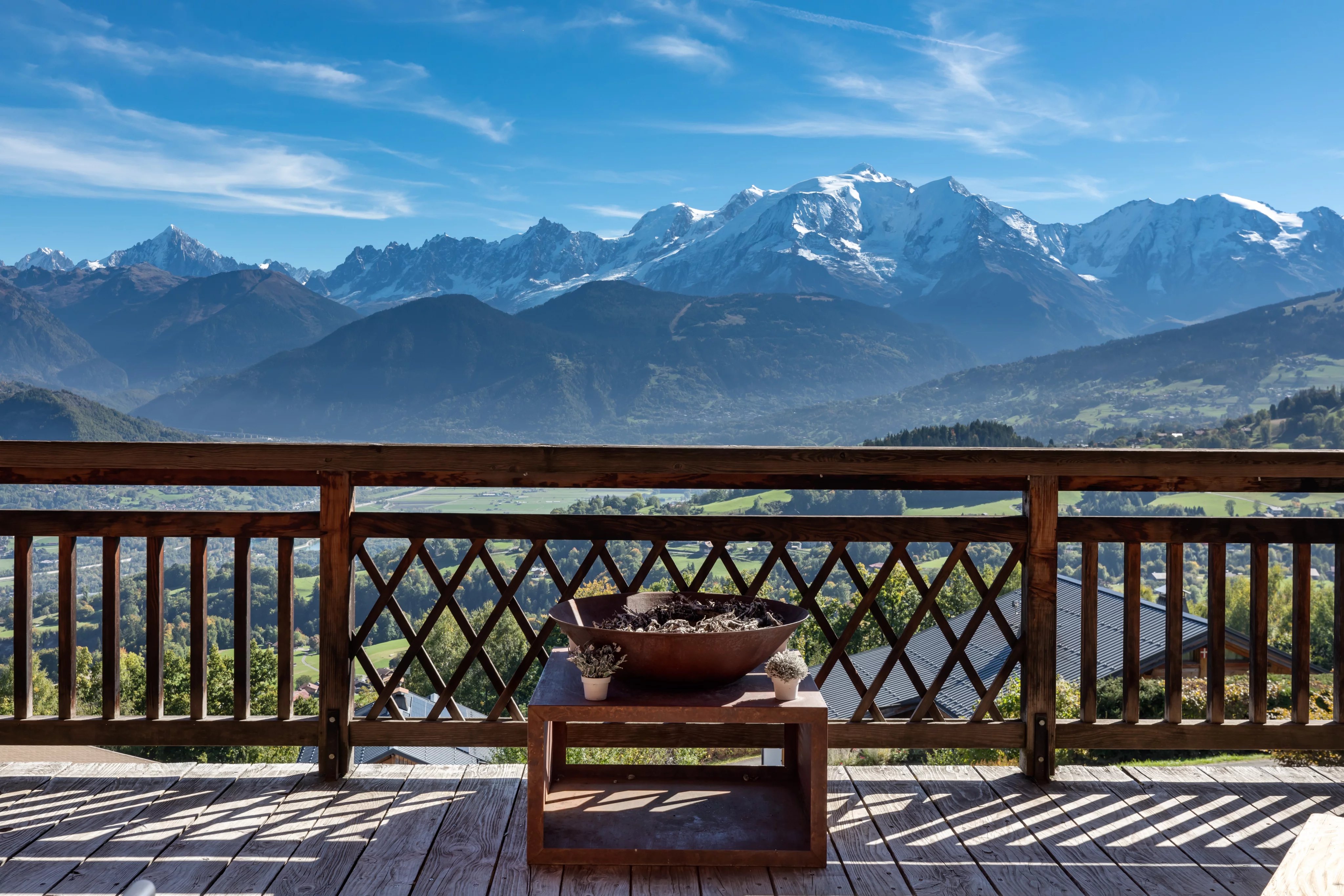 Splendide chalet avec vue extraordinaire sur le Mont-Blanc